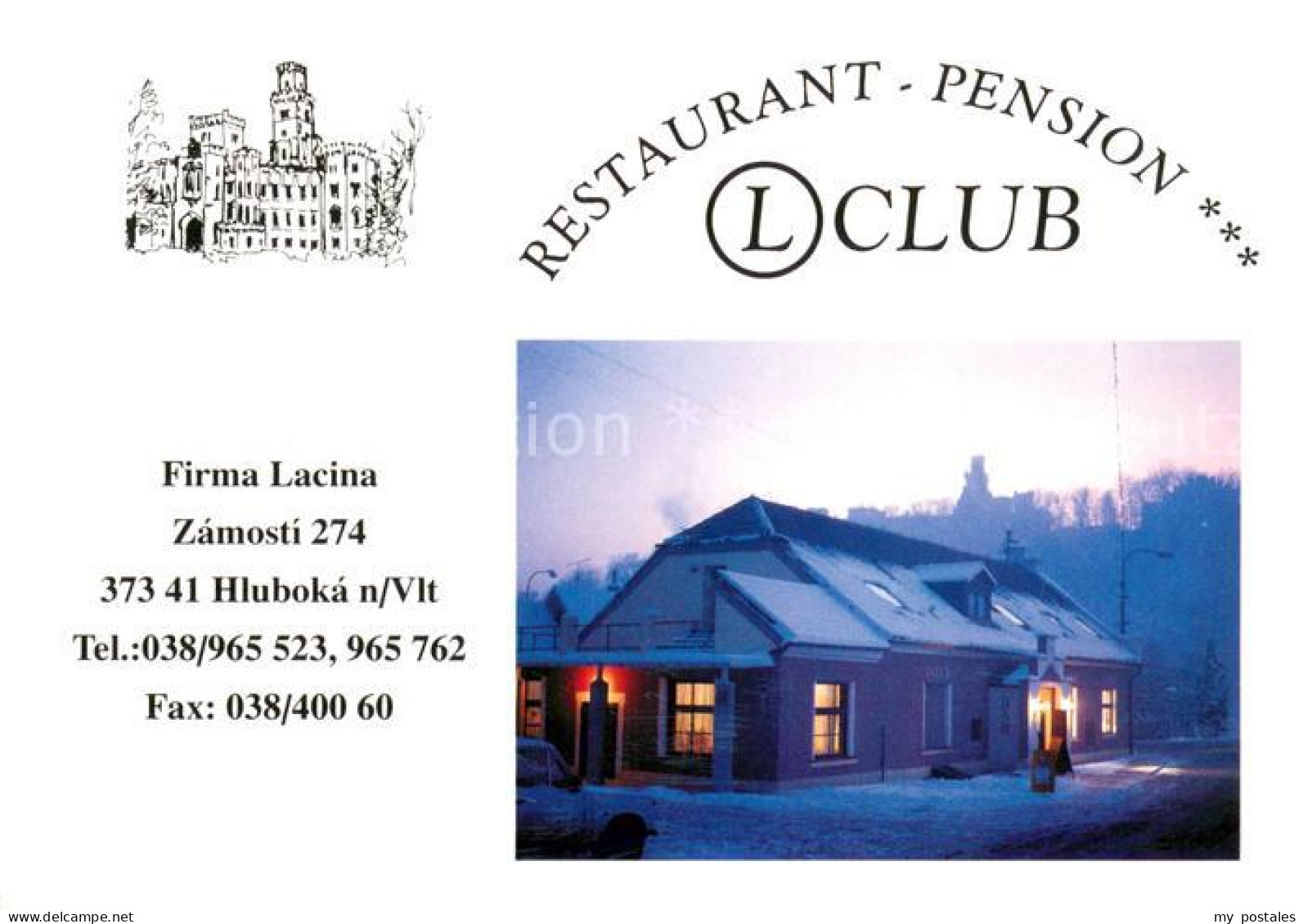 73662951 Hluboka Vltavou Restaurant Pension L Club Hluboka Vltavou - Tsjechië