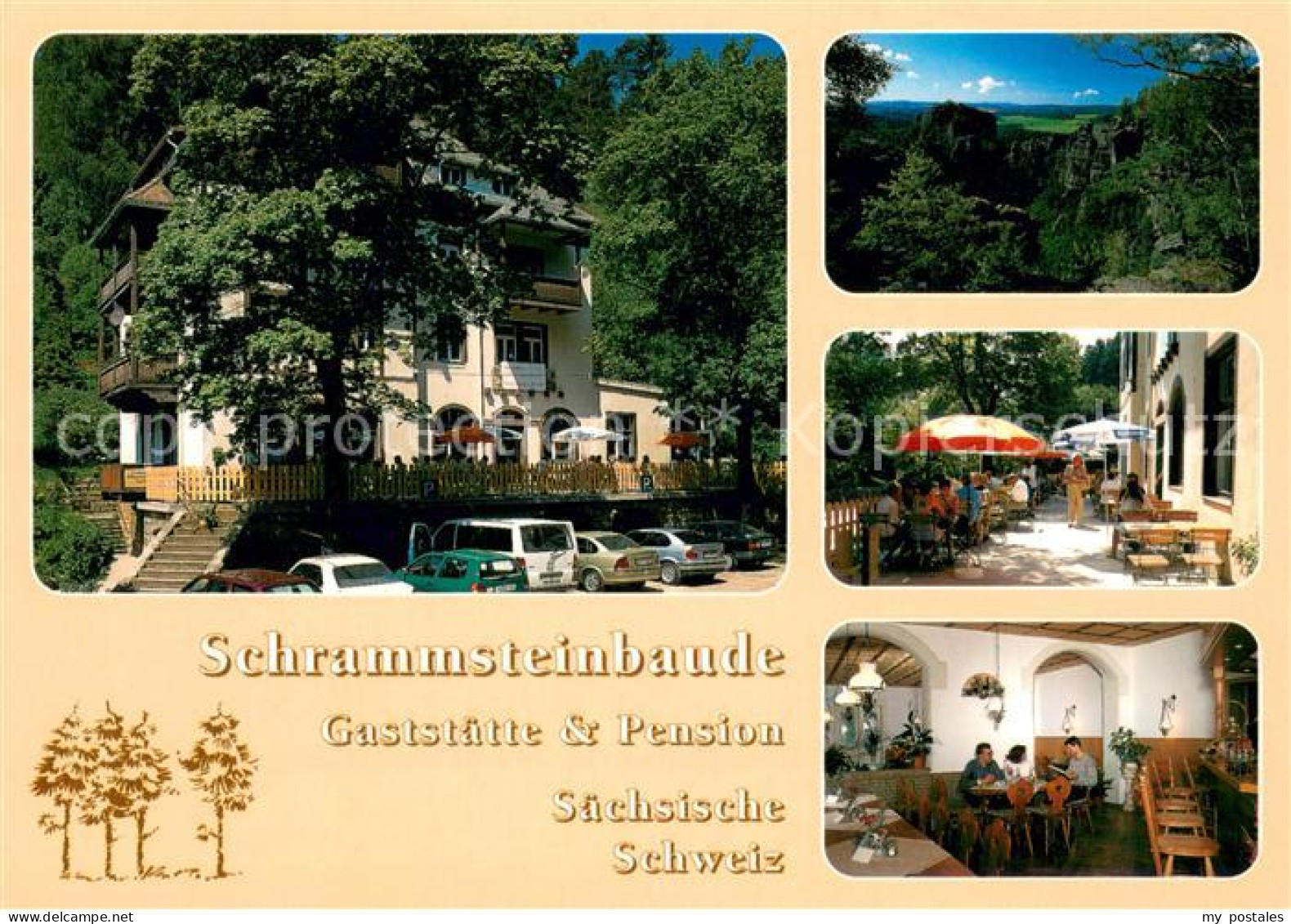 73662922 Bad Schandau Schrammsteinbaude Gaststaette Pension Landschaftspanorama  - Bad Schandau