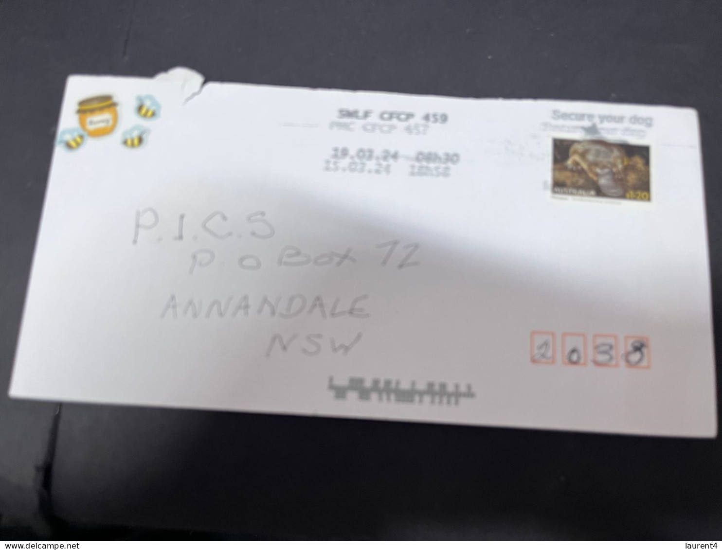 1-5-2024 (3 Z 34) Australia (posted Letter) 2 Letters  + 3 Stamps (high Values From FDC) - Lettres & Documents