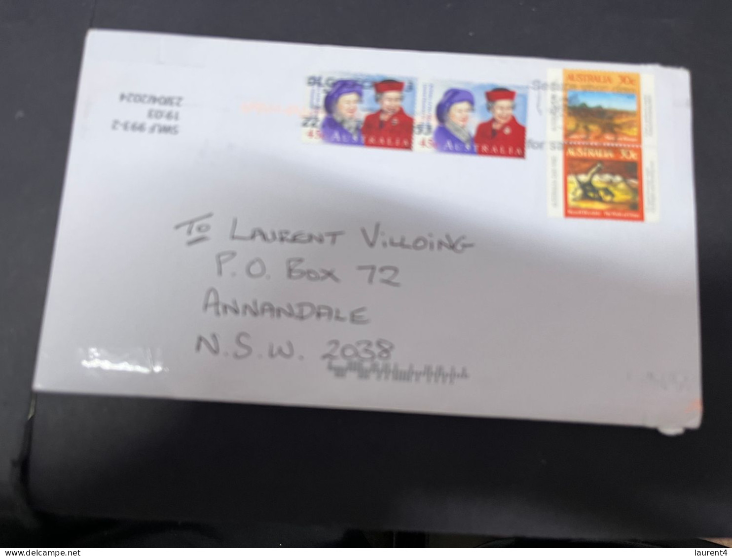 1-5-2024 (3 Z 34) Australia (posted Letter) 2 Letters  + 3 Stamps (high Values From FDC) - Cartas & Documentos
