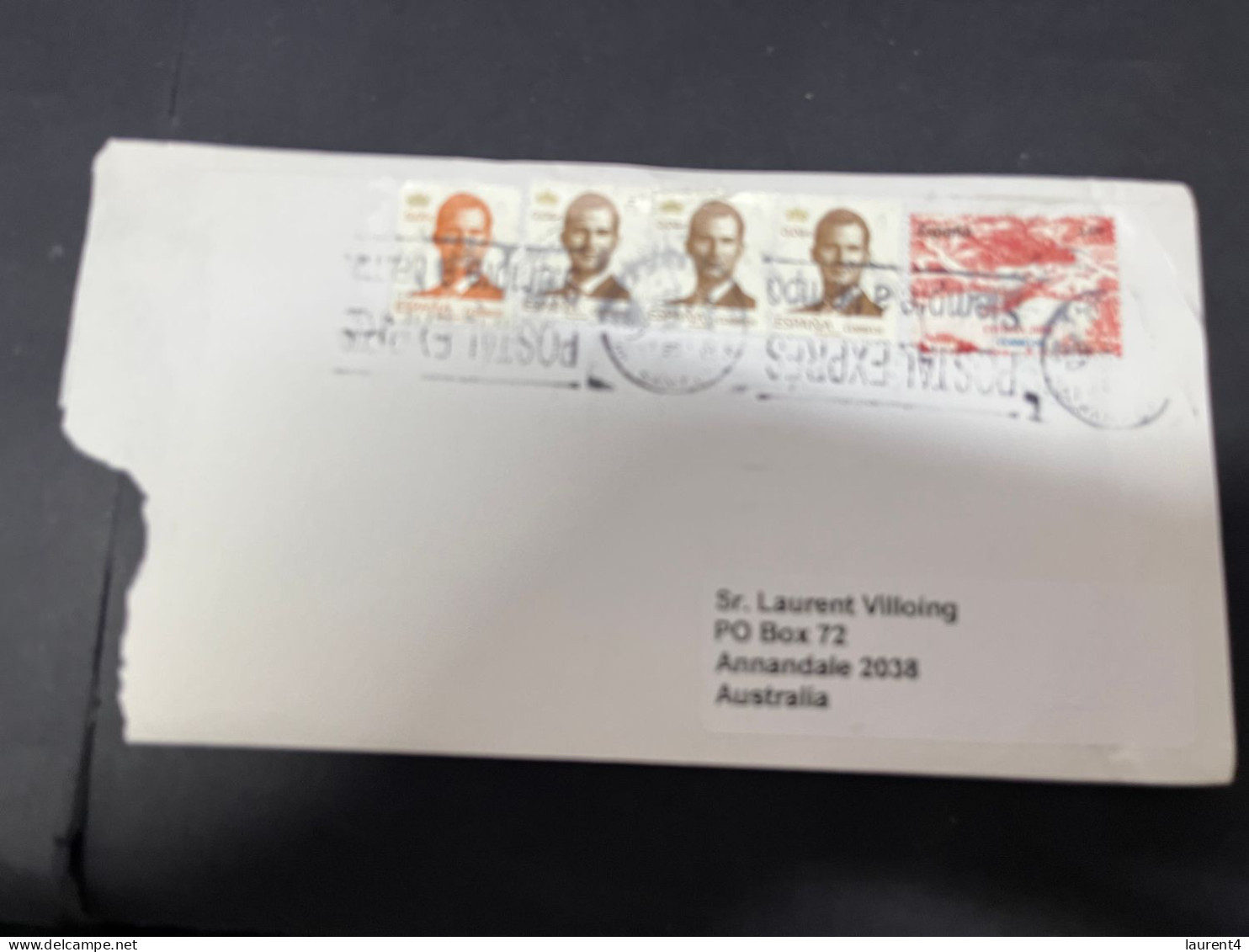 1-5-2024 (3 Z 34) Letter Posted From Spain To Australia In 2024 (1 Cover) With Multiple Stamps - Briefe U. Dokumente