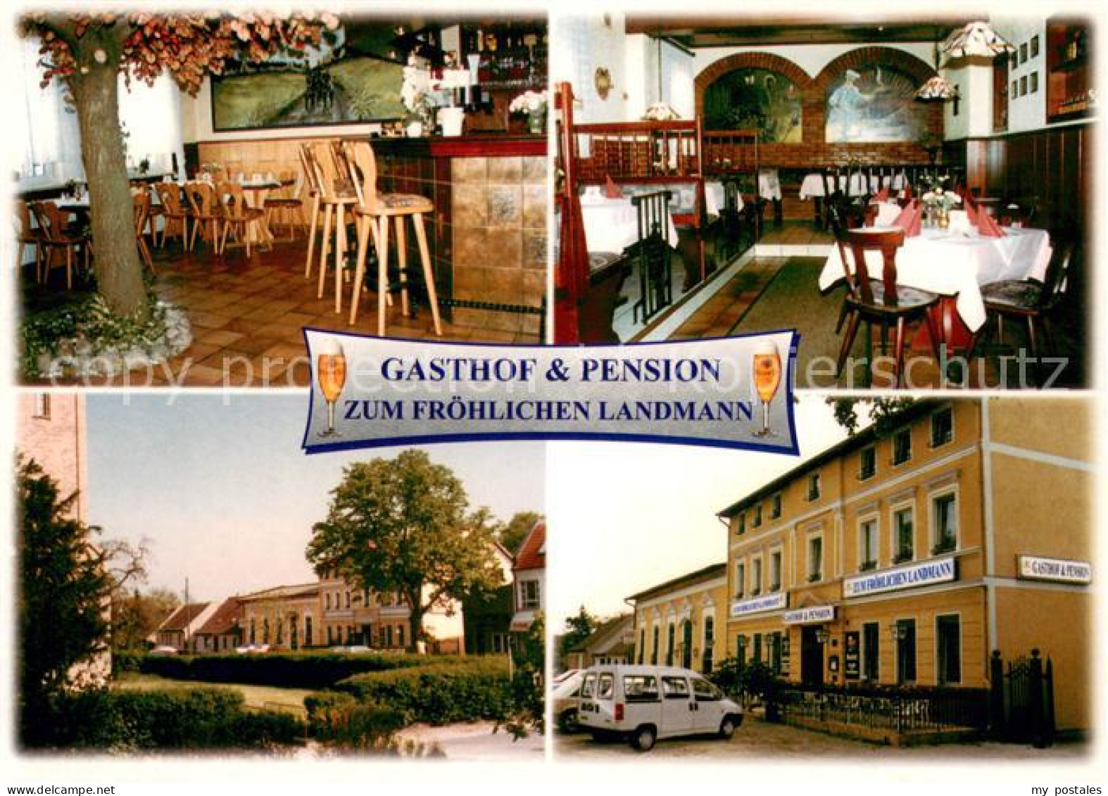 73662684 Germendorf Gasthof Pension Zum Froehlichen Landmann Restaurant Germendo - Oranienburg