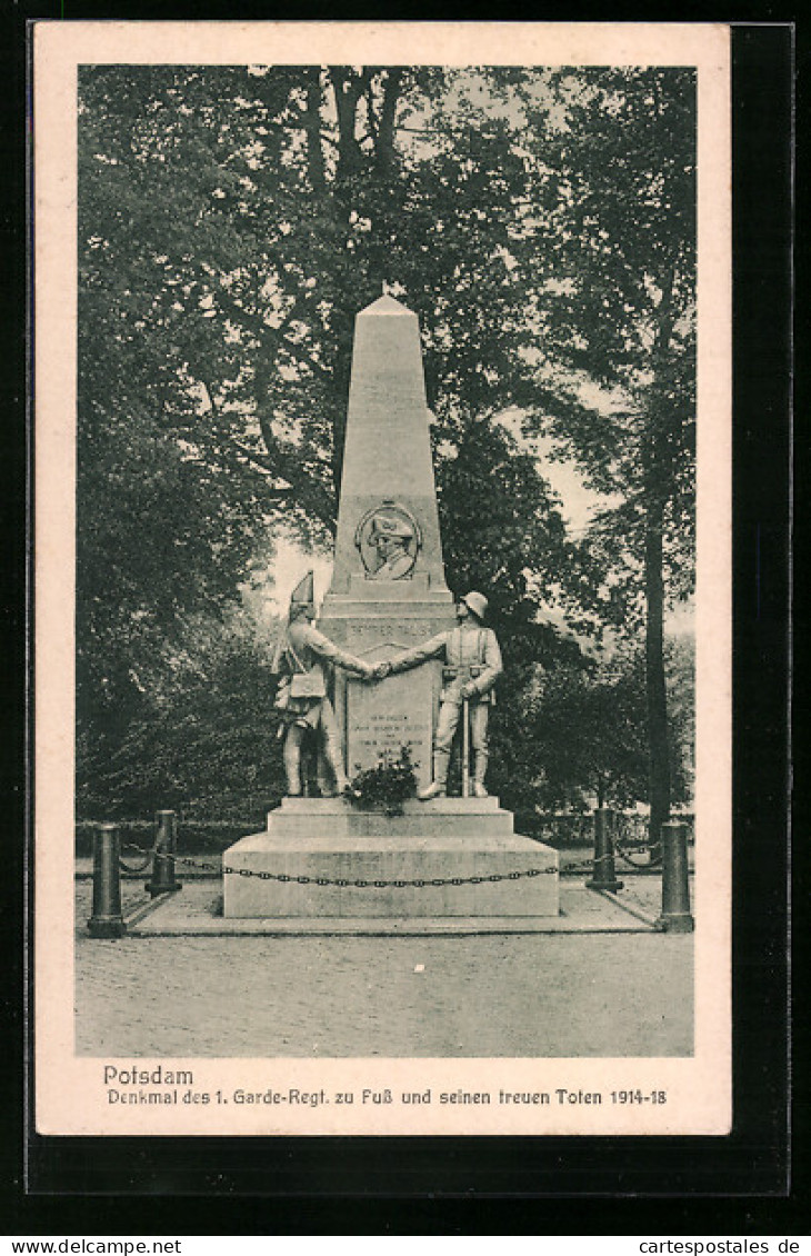 AK Potsdam, Denkmal Des 1. Garde-Regt. Zu Fuss Und Seinen Treuen Toten  - Potsdam