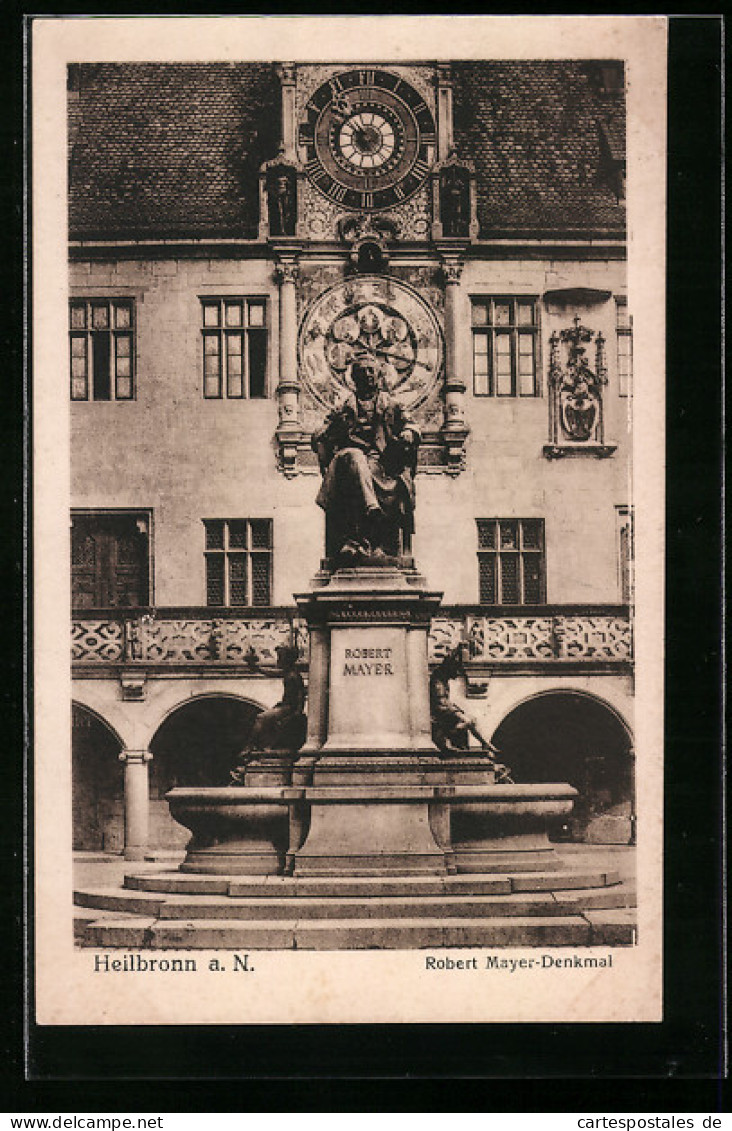 AK Heilbronn A. N., Robert Mayer-Denkmal  - Heilbronn
