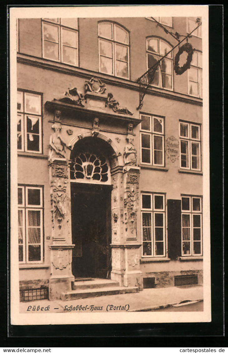 AK Lübeck, Schabbel-Haus Portal  - Luebeck