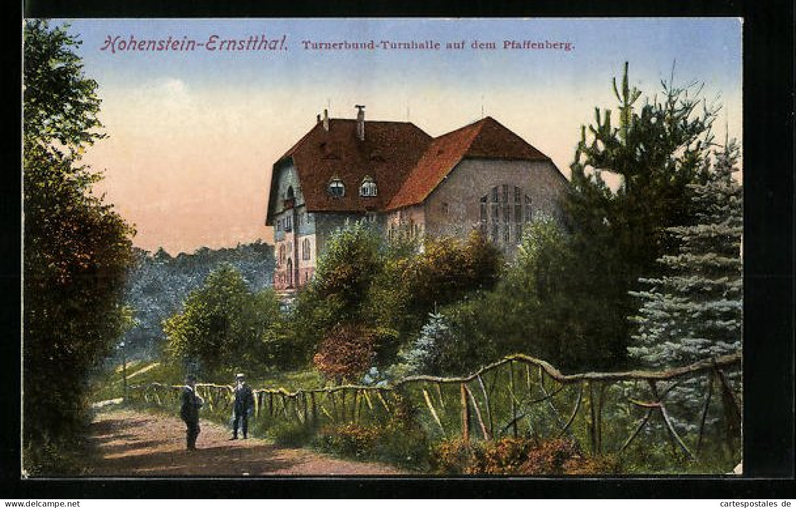 AK Hohenstein-Ernstthal, Turnerbund-Turnhalle Auf Dem Pfaffenberg  - Hohenstein-Ernstthal