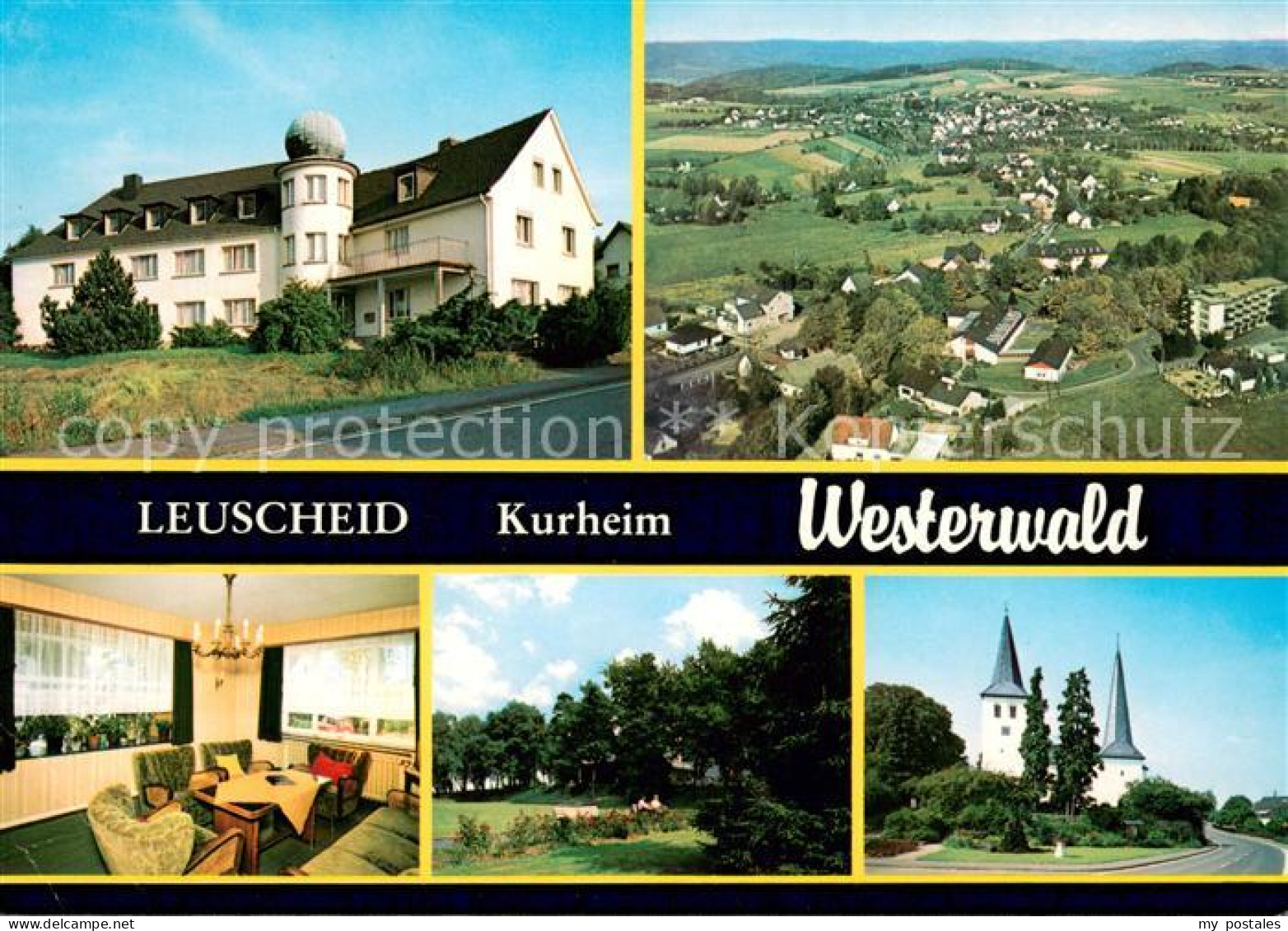 73662592 Leuscheid Kurheim Waldesruh Christliches Hilfswerk E.V. Park Kirche Fli - Windeck