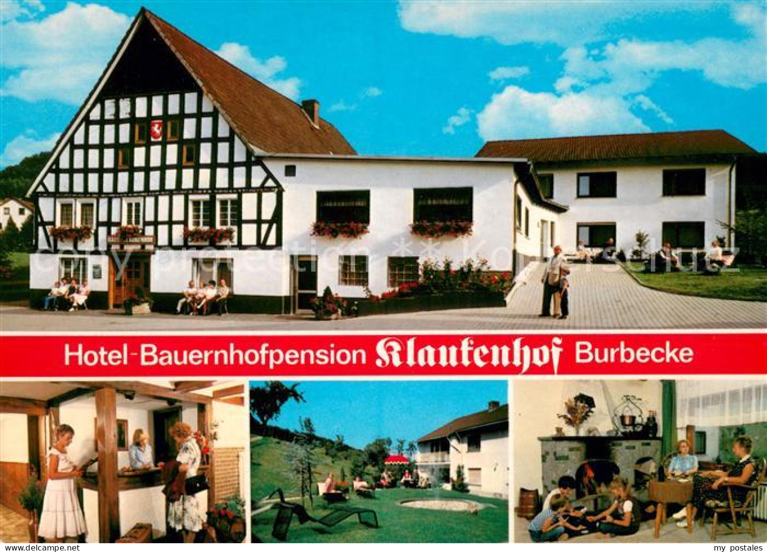 73662287 Burbecke Sauerland Hotel Bauernhofpension Klaukenhof Kaminzimmer Garten - Autres & Non Classés