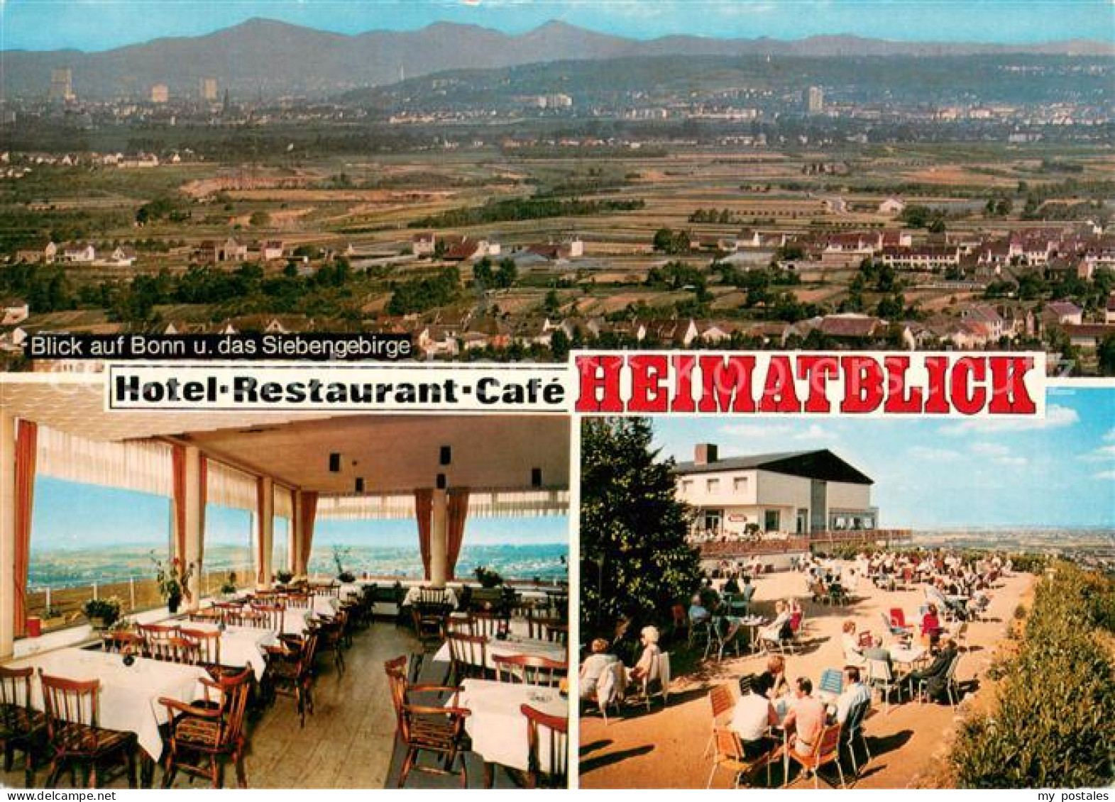 73662286 Roisdorf Hotel Restaurant Cafe Heimatblick Terrasse Panorama Blick Auf - Autres & Non Classés