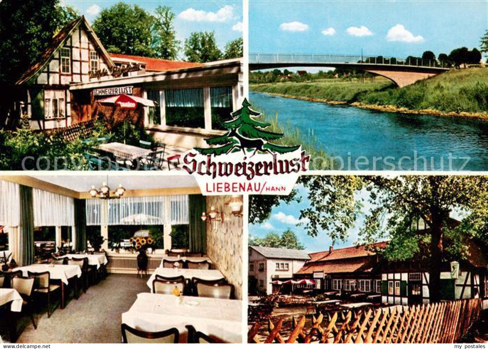 73662220 Liebenau Nienburg Waldgaststaette Schweizerlust Biergarten Terrase Part - Sonstige & Ohne Zuordnung