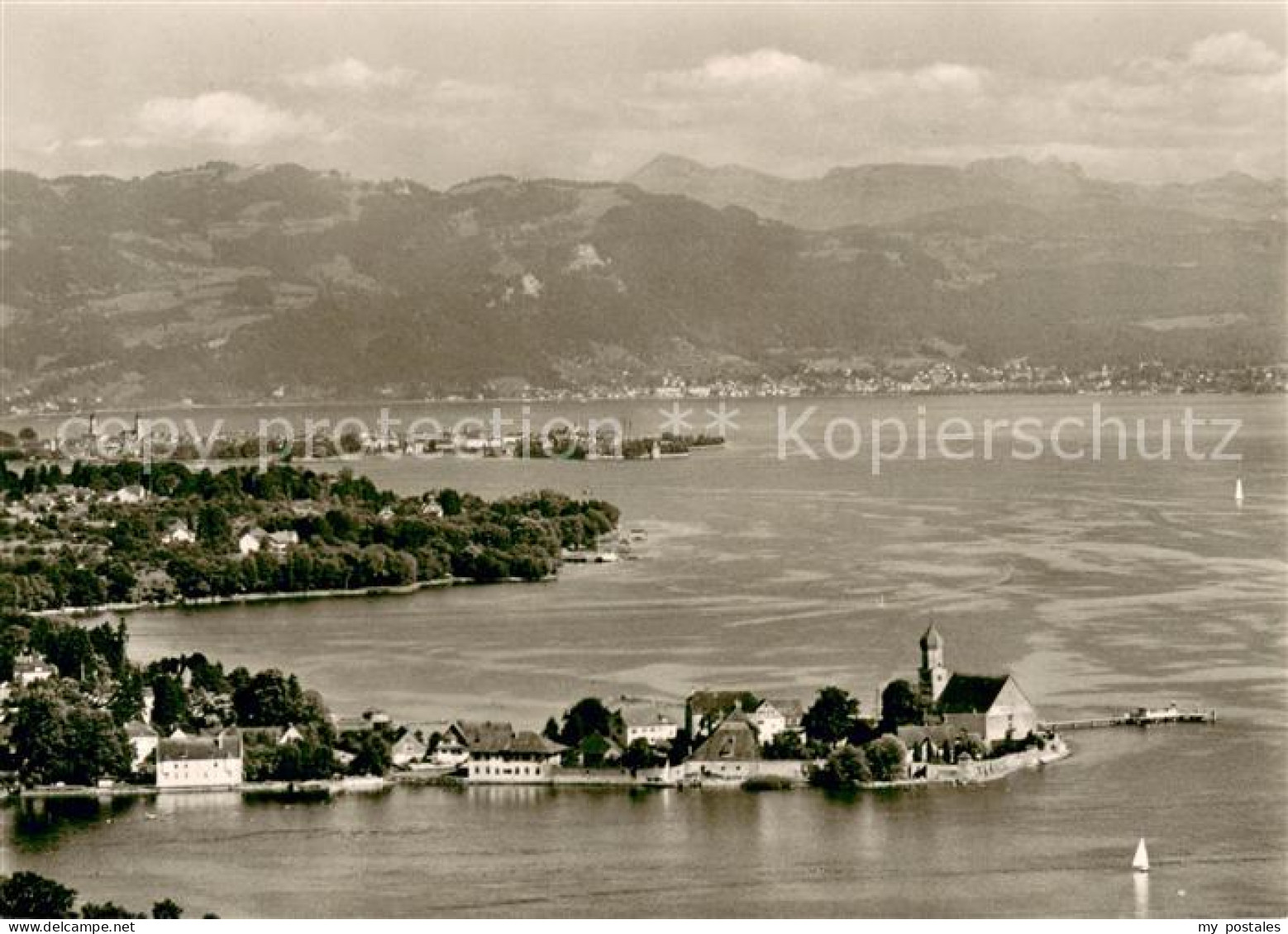 73662211 Lindau Bodensee Fliegeraufnahme Wasserburg  Lindau Bodensee - Lindau A. Bodensee