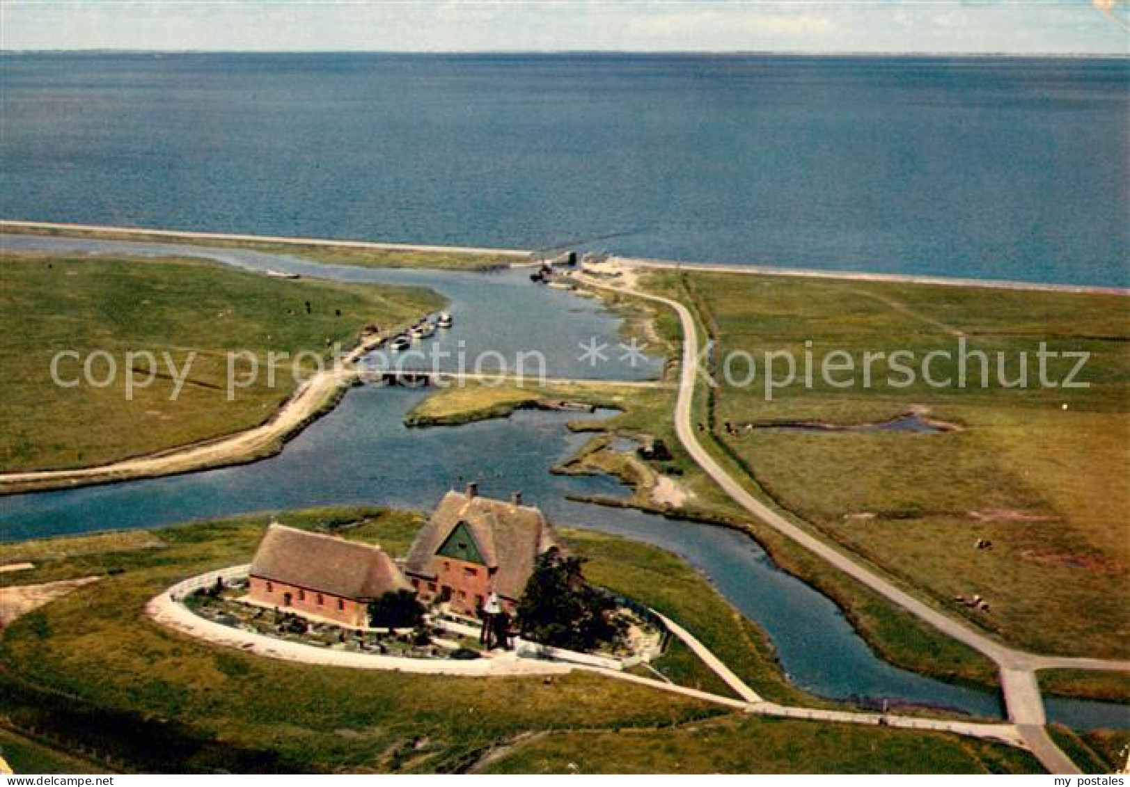 73662195 Hallig Hooge Fliegeraufnahme Hallig Hooge - Sonstige & Ohne Zuordnung