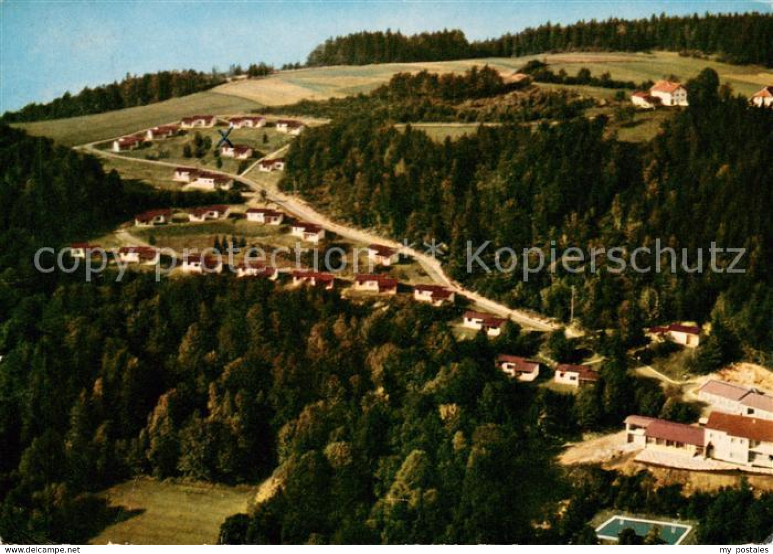 73662181 Bayerischer Wald Fliegeraufnahme Feriendorf Sonnenwald Bayerischer Wald - Sonstige & Ohne Zuordnung