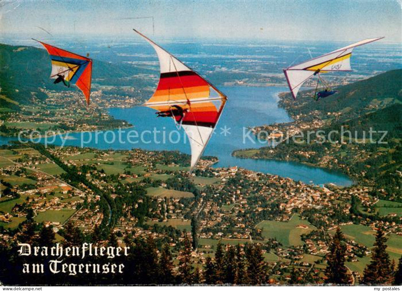 73662146 Tegernsee Fliegeraufnahme Drachenflieger Tegernsee - Tegernsee