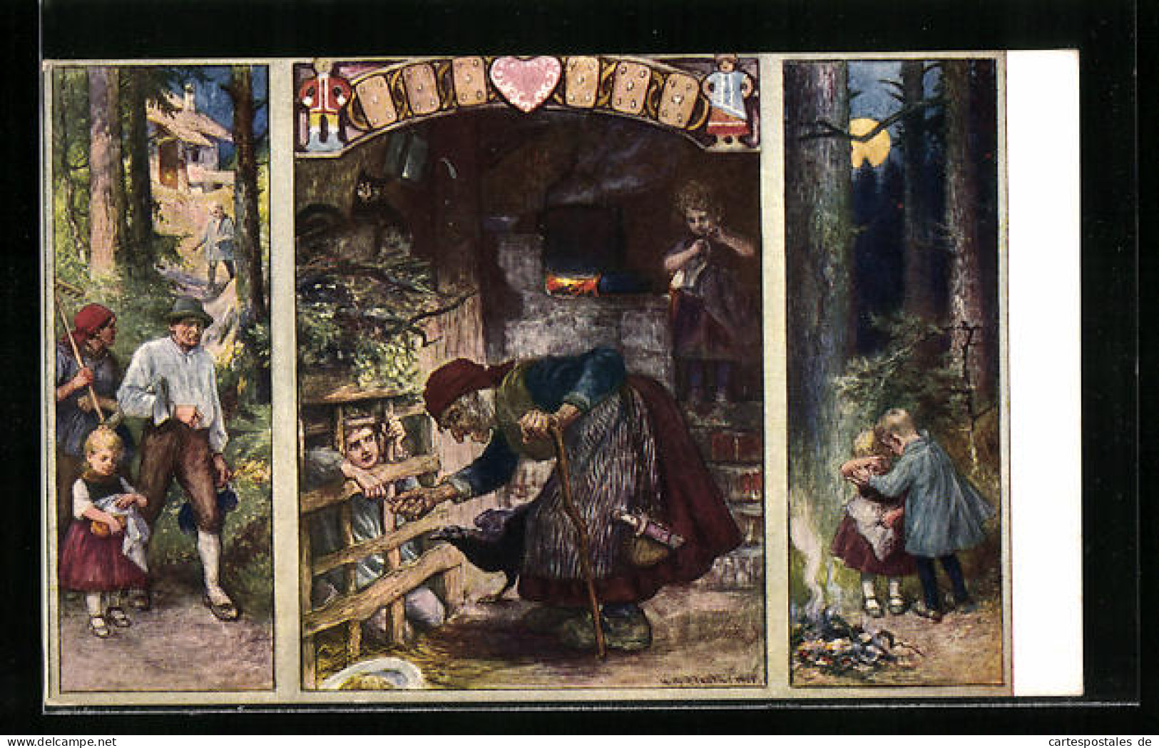 AK Szenen Aus Grimms Märchen Hänsel Und Gretel  - Contes, Fables & Légendes