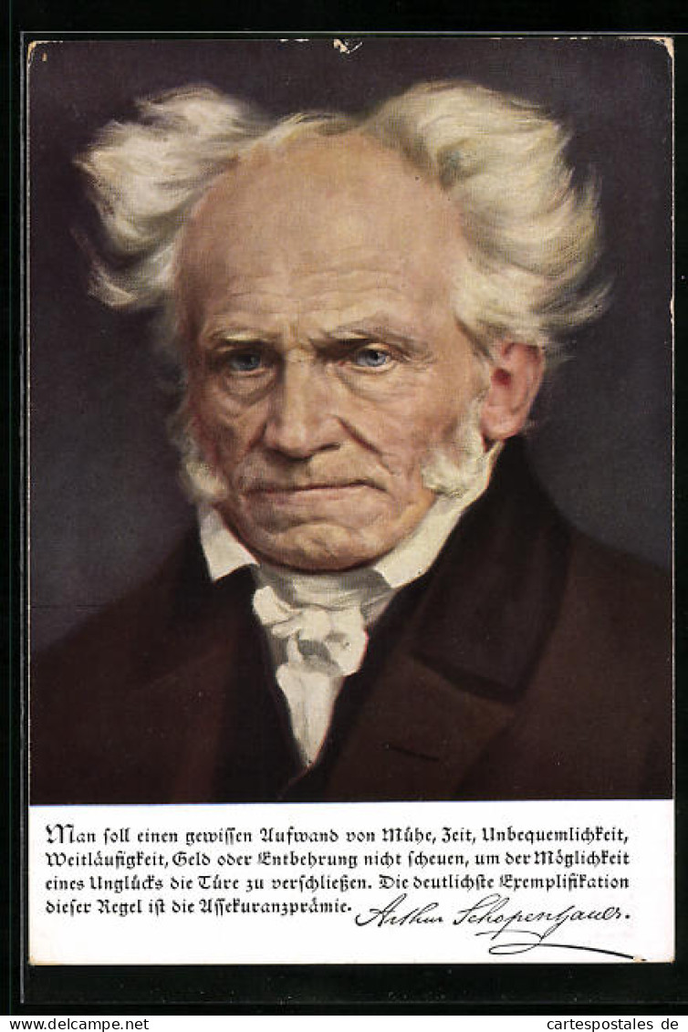 Künstler-AK Arthur Schopenhauer  - Scrittori