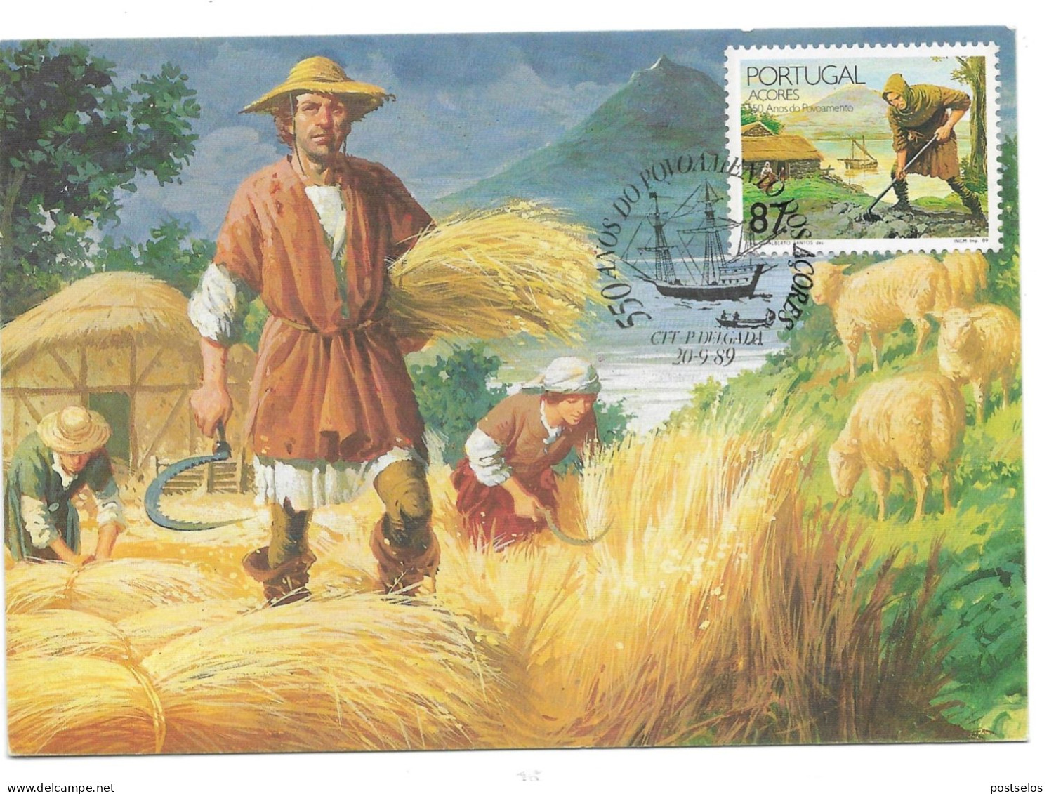 Povoamento Dos  Açores - Maximum Cards & Covers