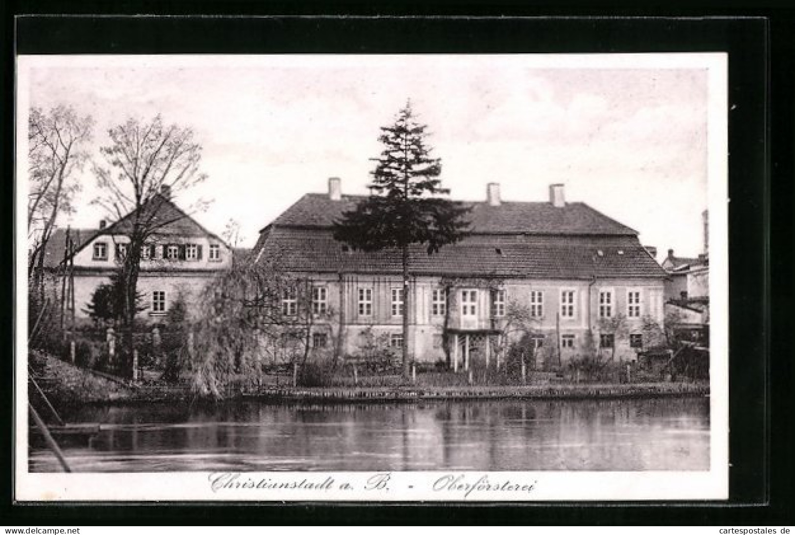 AK Christianstadt A. B., Oberförsterei Mit Teich  - Other & Unclassified