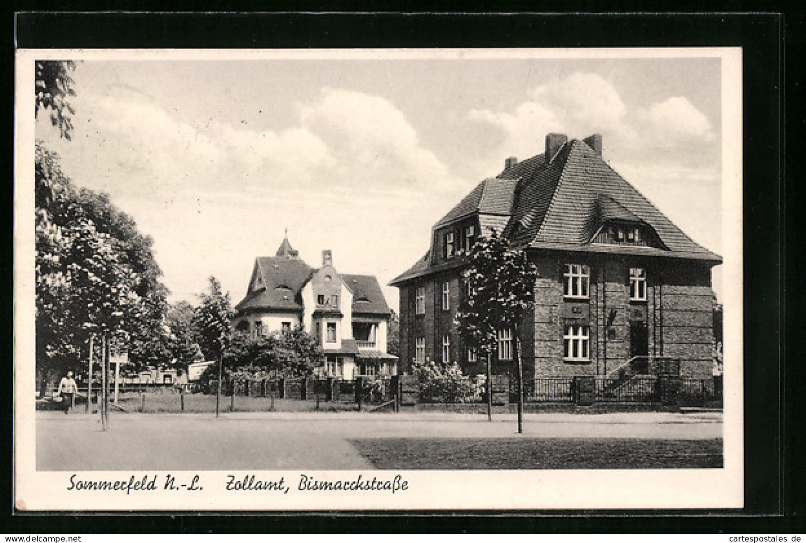 AK Sommerfeld /N.-L., Zollamt In Der Bismarckstrasse  - Autres & Non Classés