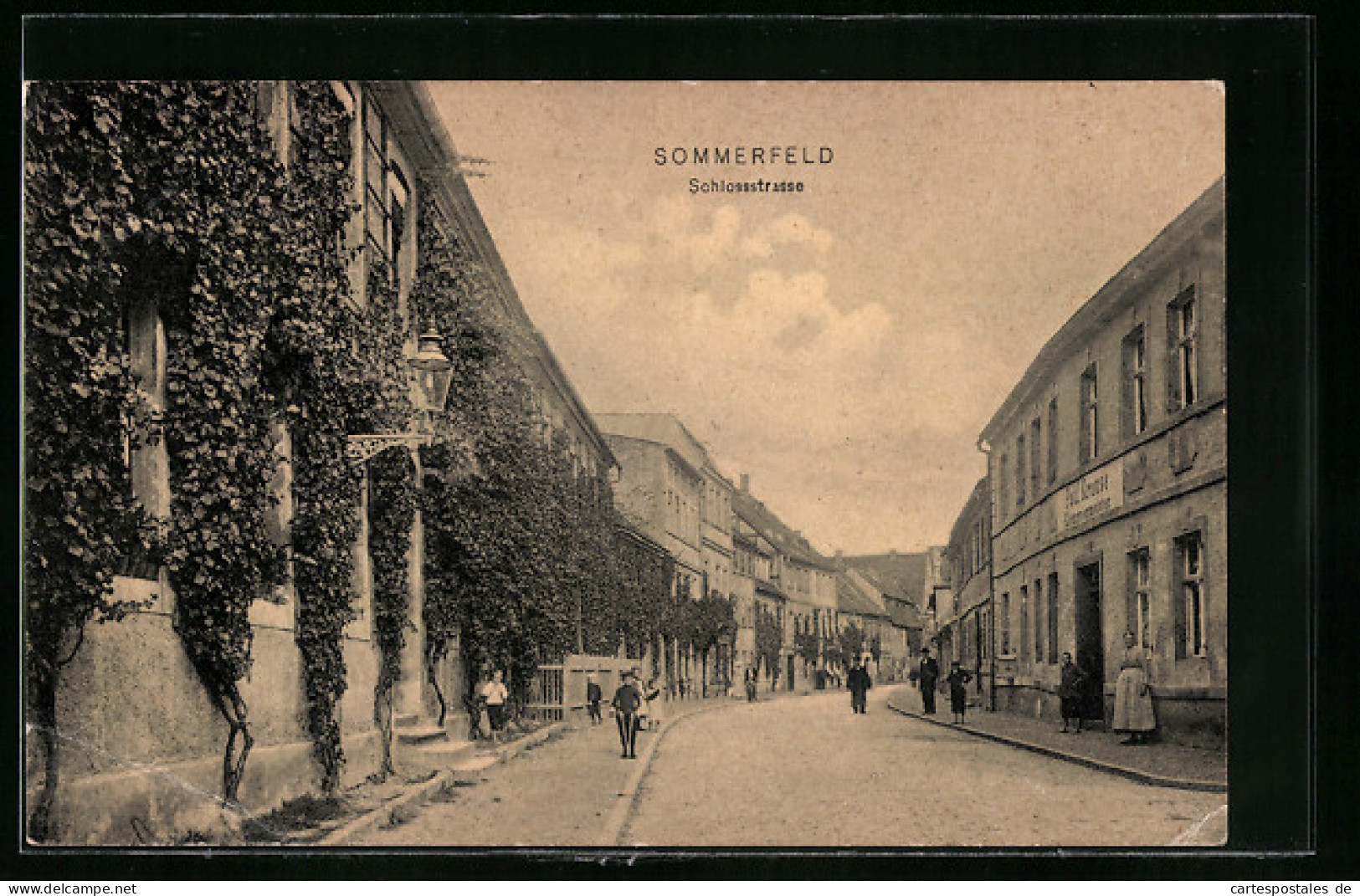 AK Sommerfeld /N.-L., Partie In Der Schlossstrasse Mit Haus Des Klempnermeisters Krause  - Other & Unclassified