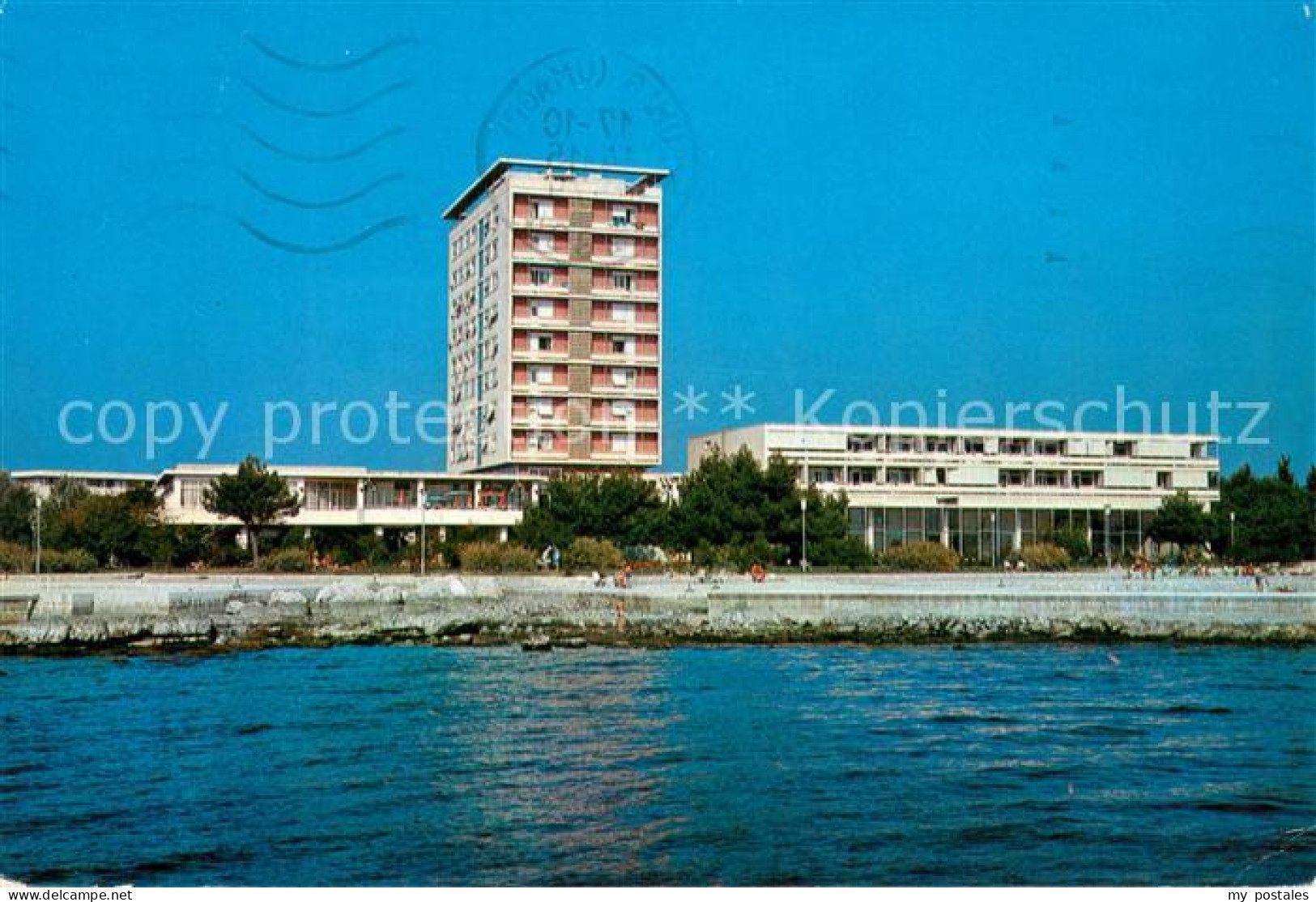 73661979 Umag Umago Istrien Hotel Adriatic Ansicht Vom Meer Aus Umag Umago Istri - Croatie