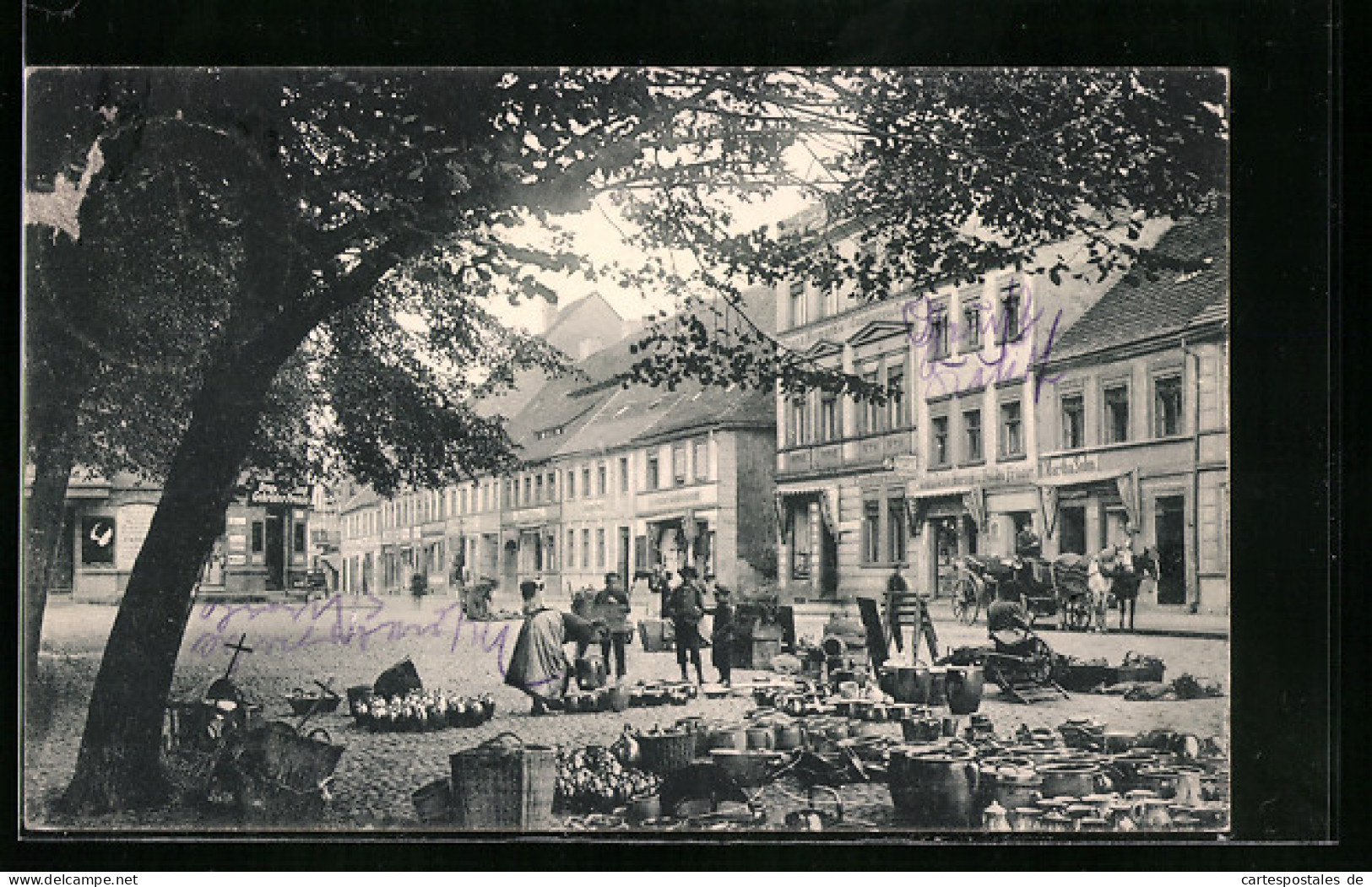 AK Sommerfeld, Markt Und Post-Strasse  - Sonstige & Ohne Zuordnung