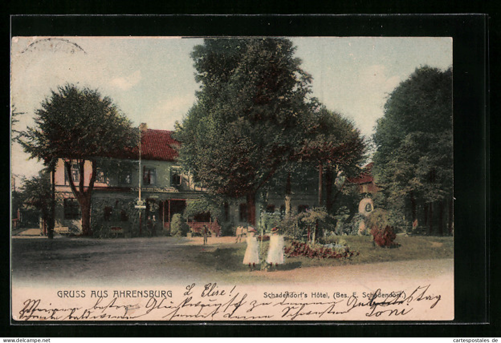 AK Ahrensburg, Schadendorfs Hotel Mit Garten  - Ahrensburg