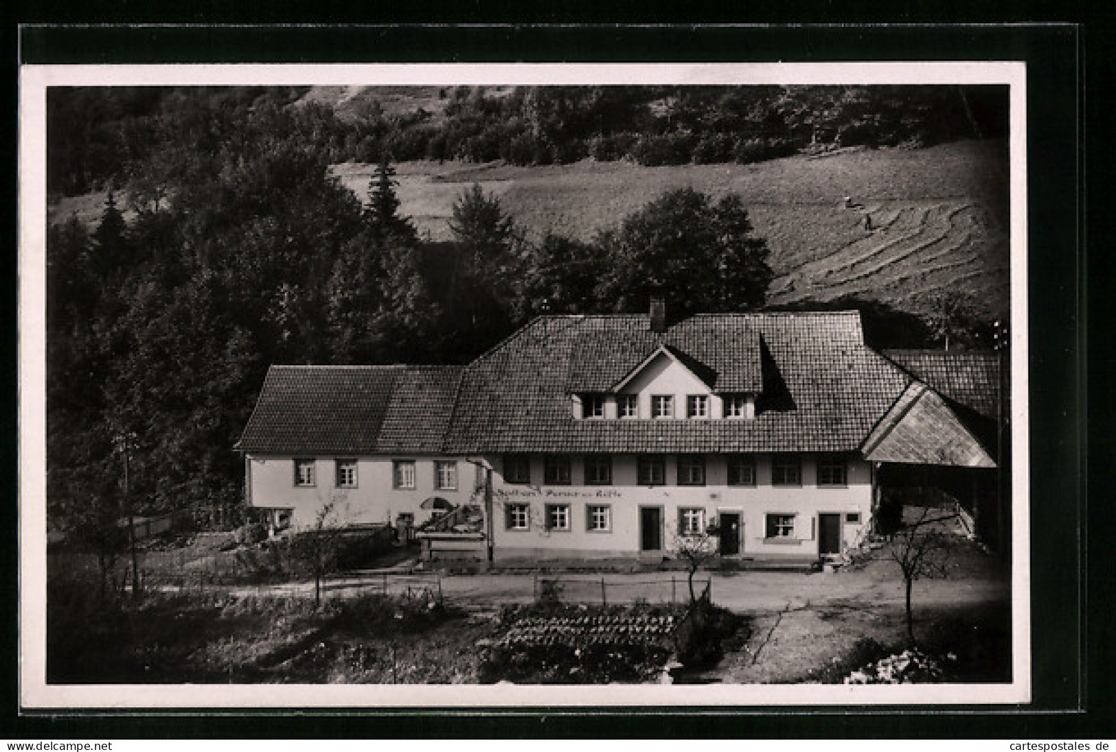 AK Aitern /Schwarzw., Gasthaus Und Pension Zum Rössle Von Oben Gesehen  - Sonstige & Ohne Zuordnung