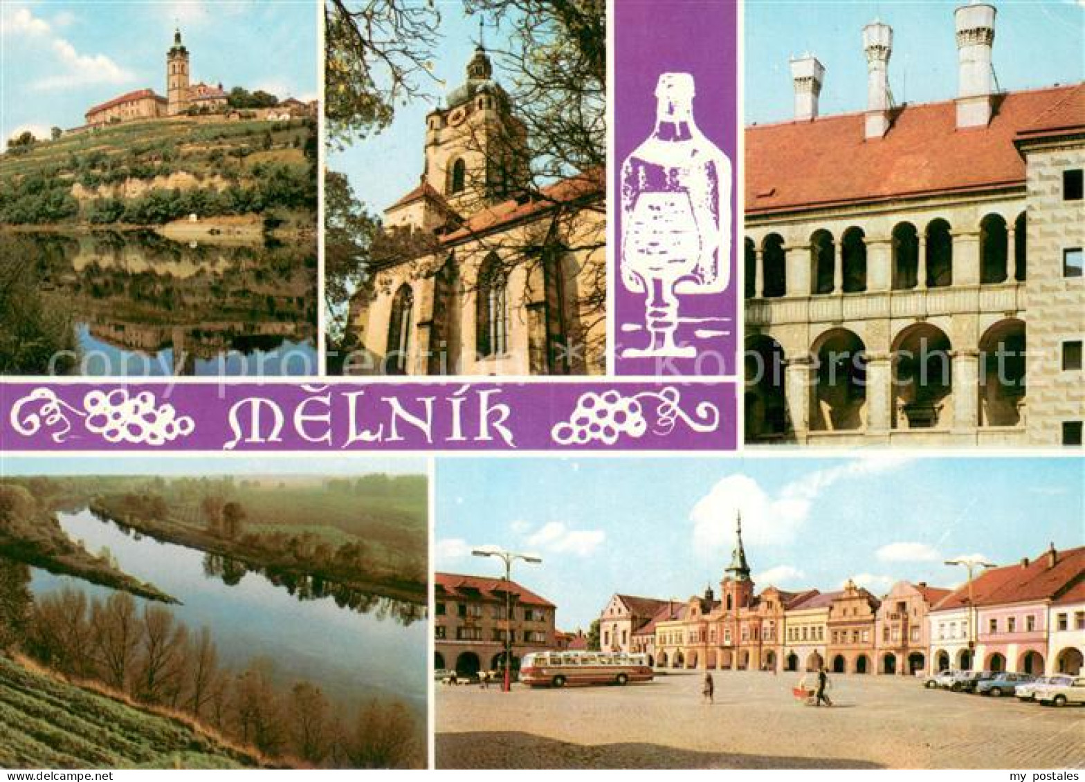 73661960 Melnik Tschechien Schloss Zusammenfluss Der Elbe Und Moldau Friedenspla - Tchéquie