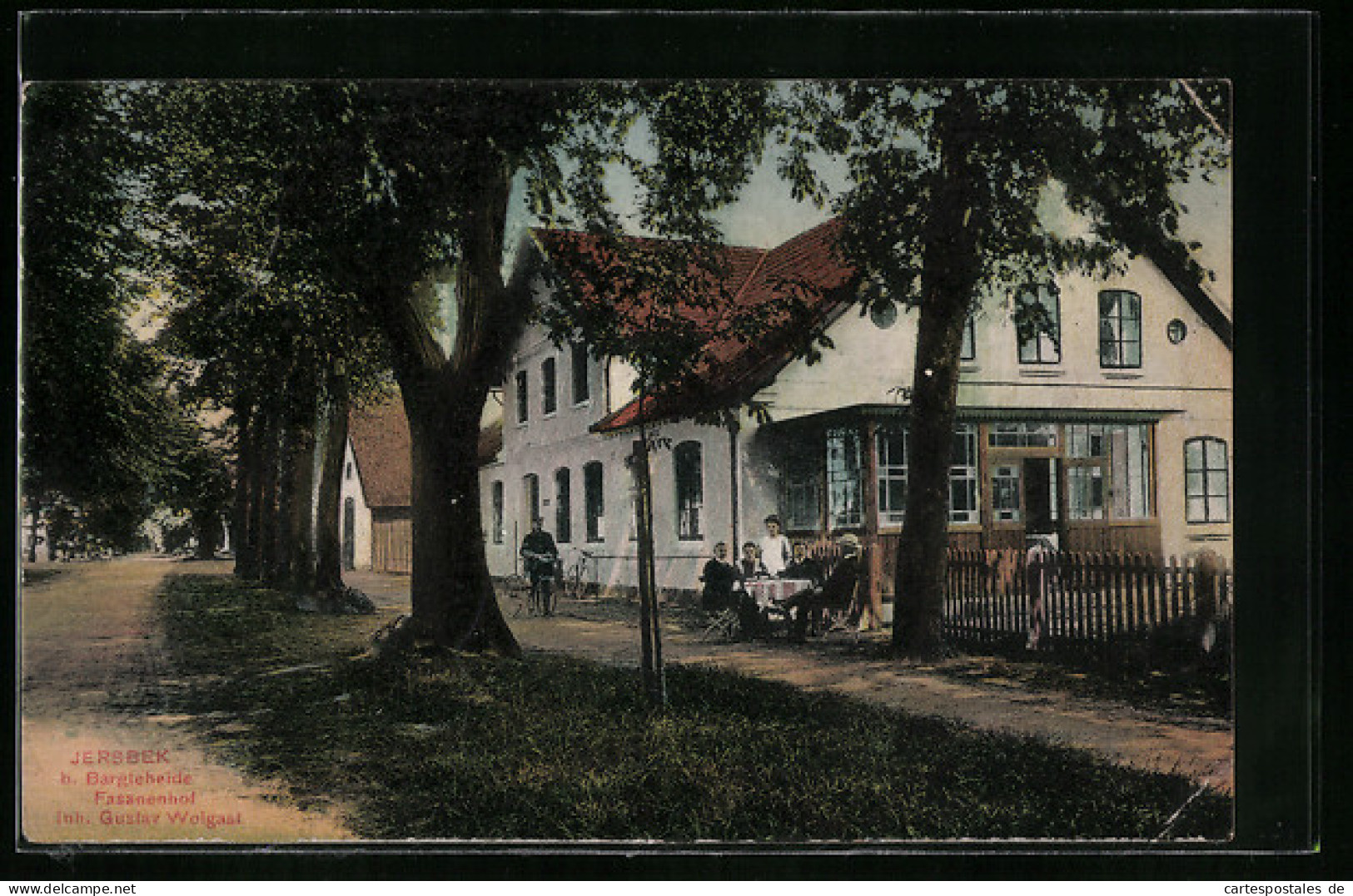 AK Jersbek B. Bargteheide, Gasthaus Fasanenhof, Inh. Gustav Wolgast  - Bargteheide