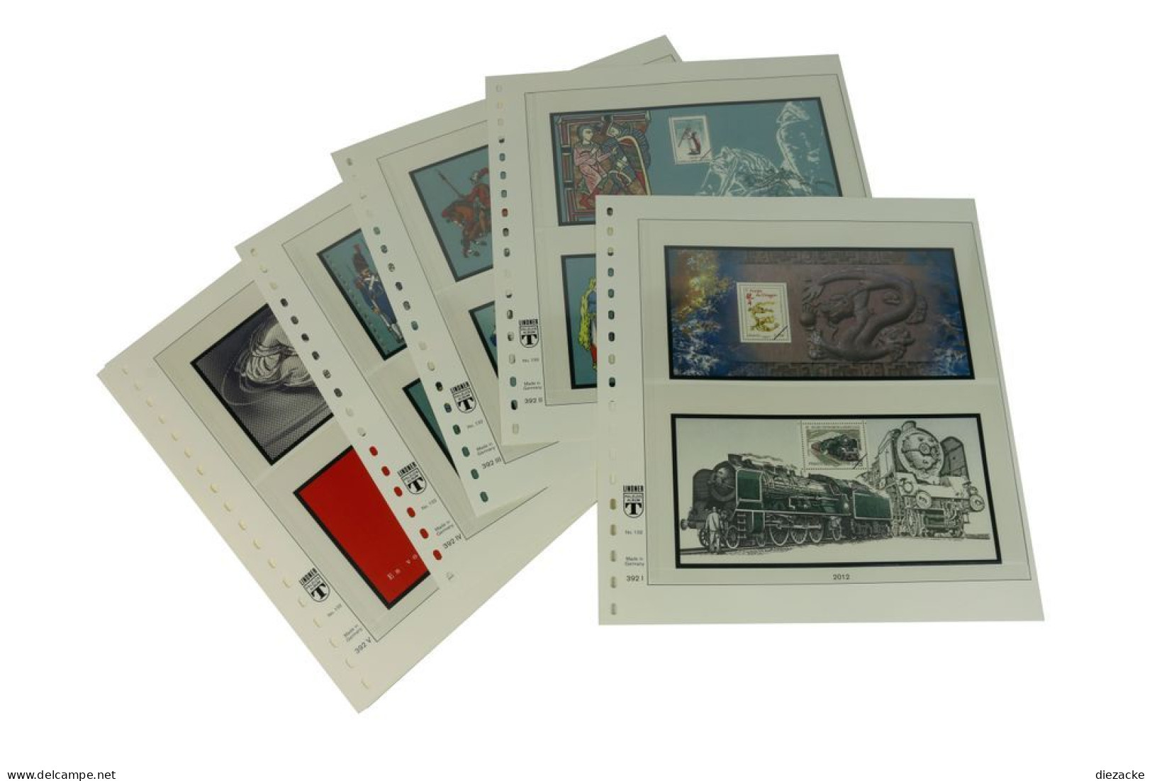 Lindner-T Frankreich Souvenirblocks 2012-2013 Vordrucke 132-12B Neuware ( - Vordruckblätter