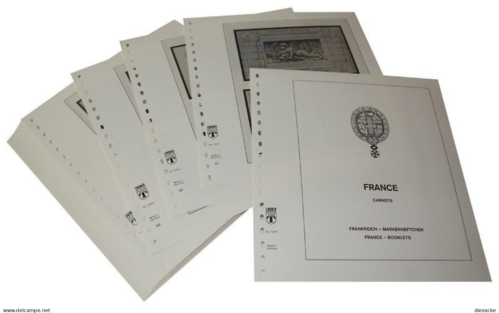 Lindner-T Frankreich Markenheftchen 2010-2022 Vordrucke 132H-10 Neuware ( - Vordruckblätter