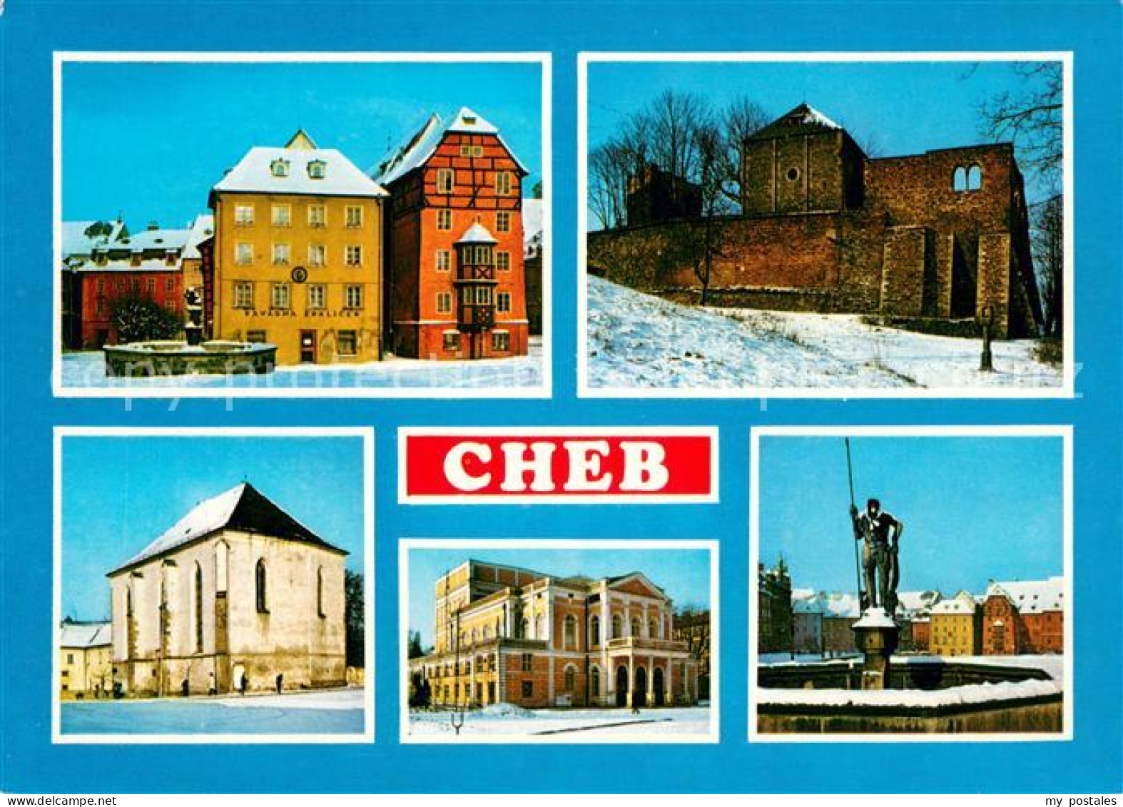 73661764 Cheb Eger Stadtmotive Burgruine Denkmal  - Tchéquie