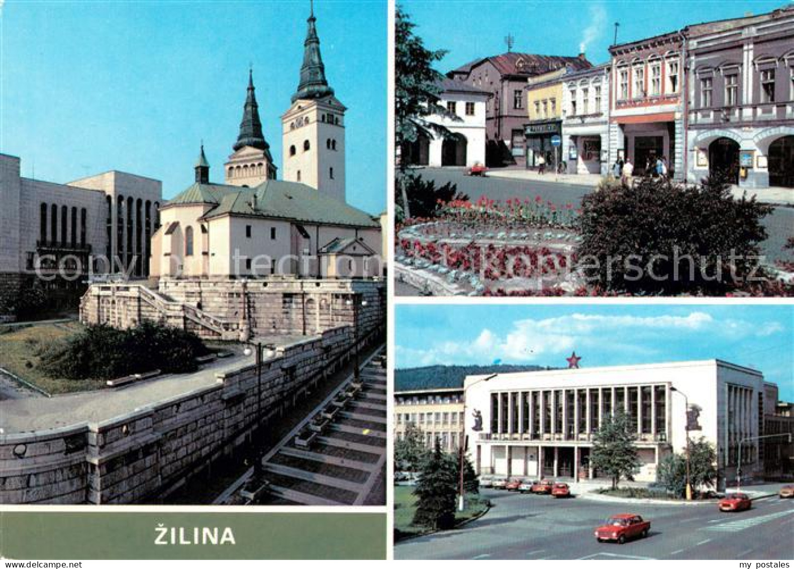 73661760 Zilina Motive Innenstadt Kirche Kulturpalast Zilina - Slowakije