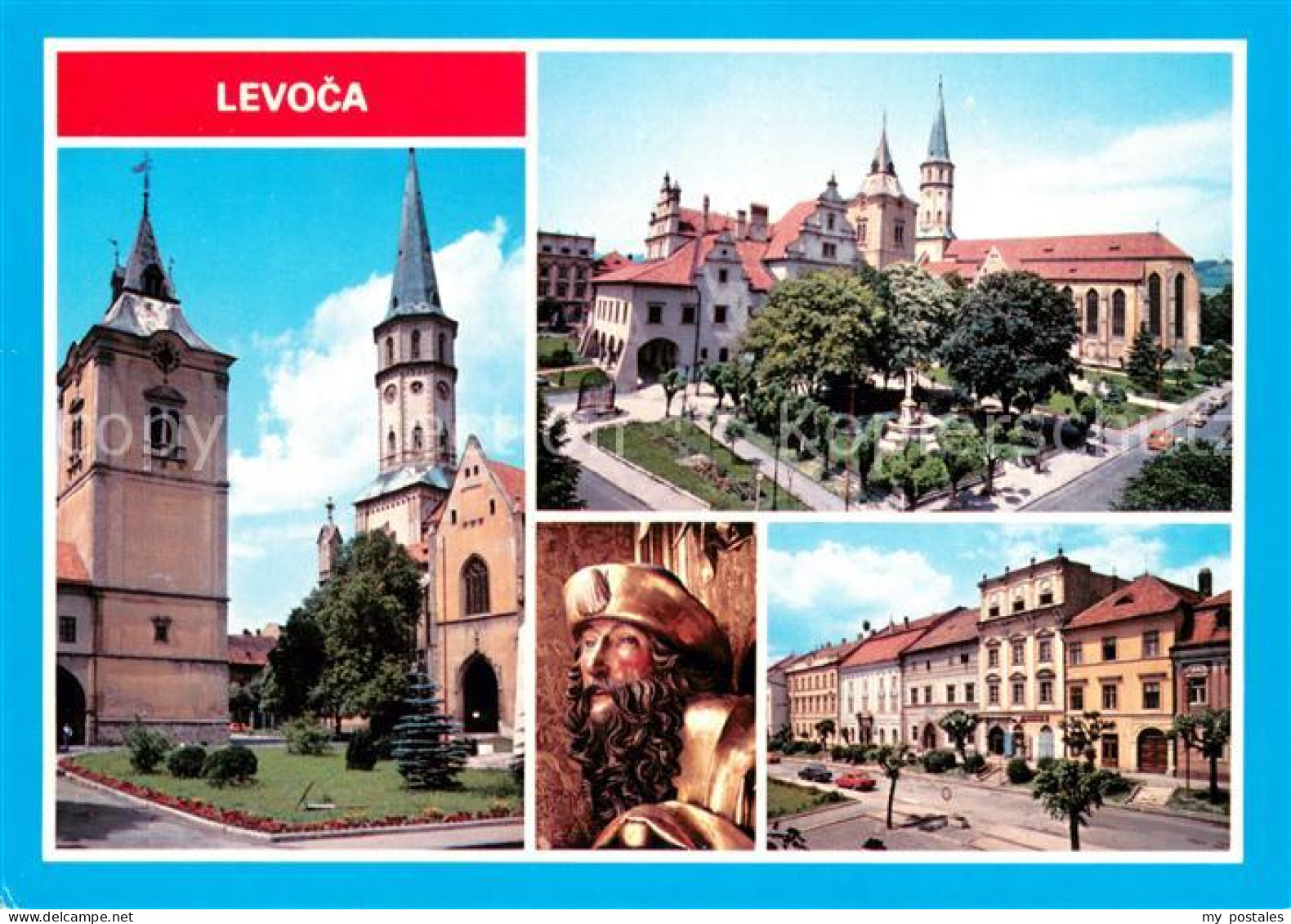 73661756 Levoca Slovakia Historisches Stadtzentrum Rathaus Kirche Statue St. Jam - Slowakije