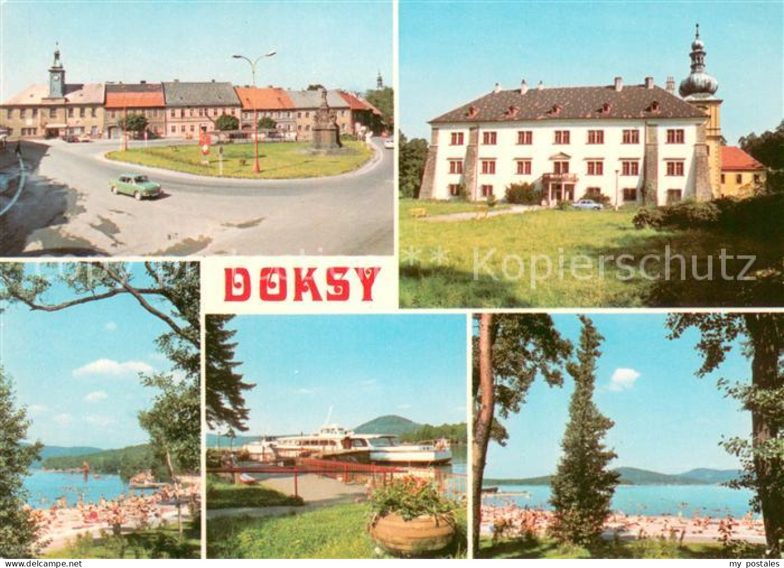 73661754 Doksy Hirschberg See  Teilansichten Badestrand Fahrgastschiff Doksy Hir - Tsjechië