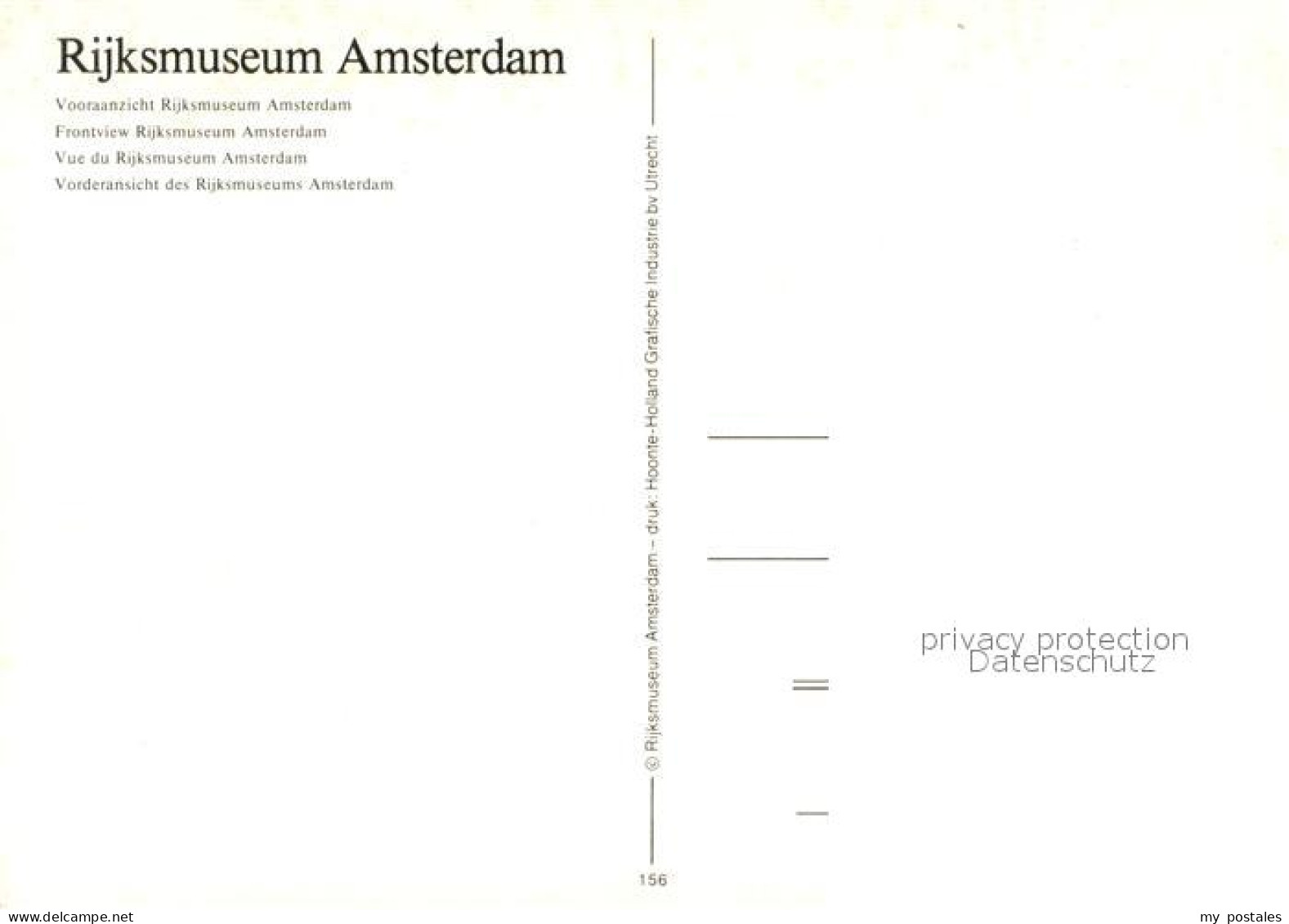 73661732 Amsterdam Niederlande Rijksmuseum Amsterdam Niederlande - Sonstige & Ohne Zuordnung