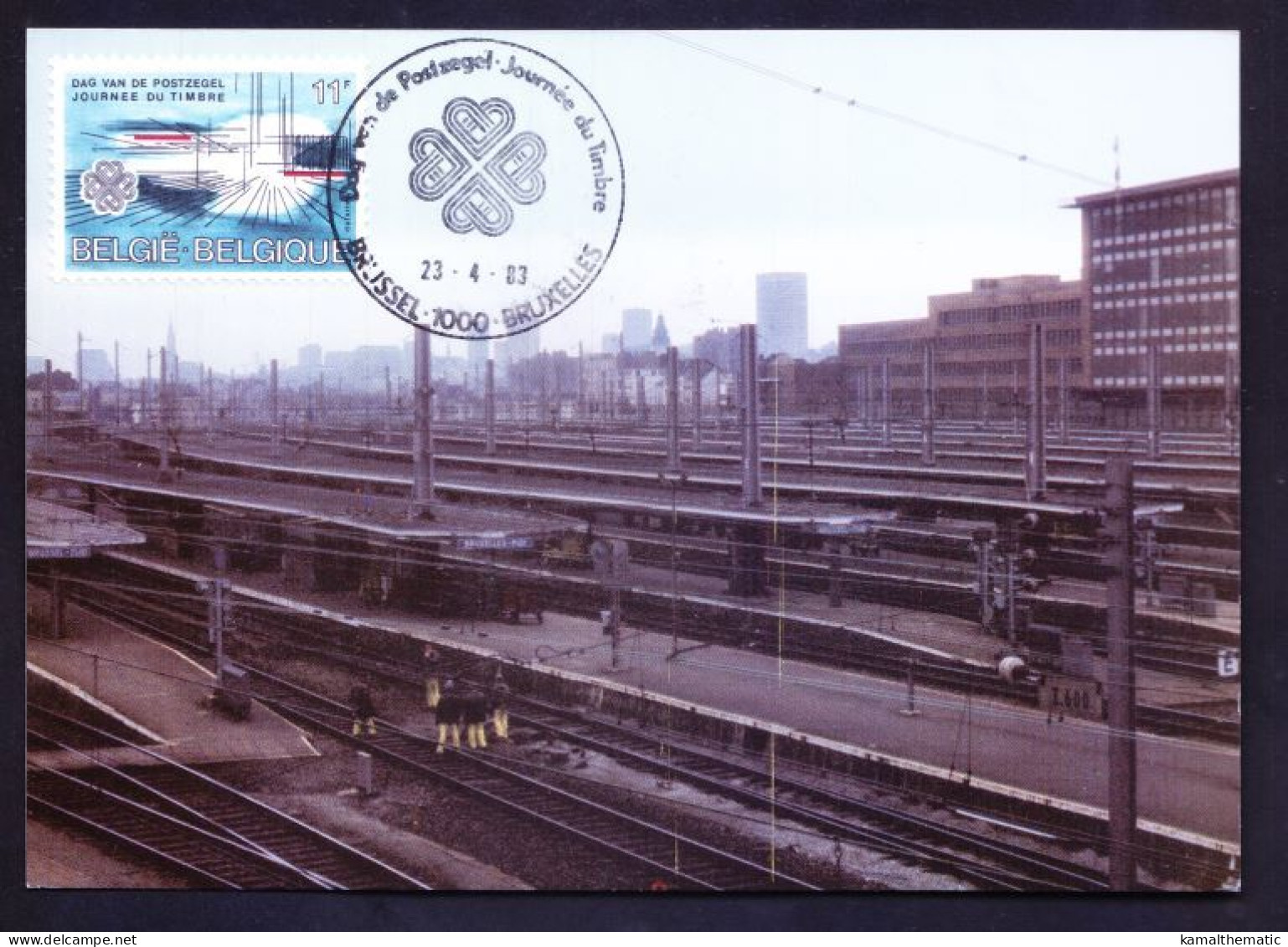 Belgium 1983 Maxi Card, World Year Of Communication, Telecommunication - 1981-1990