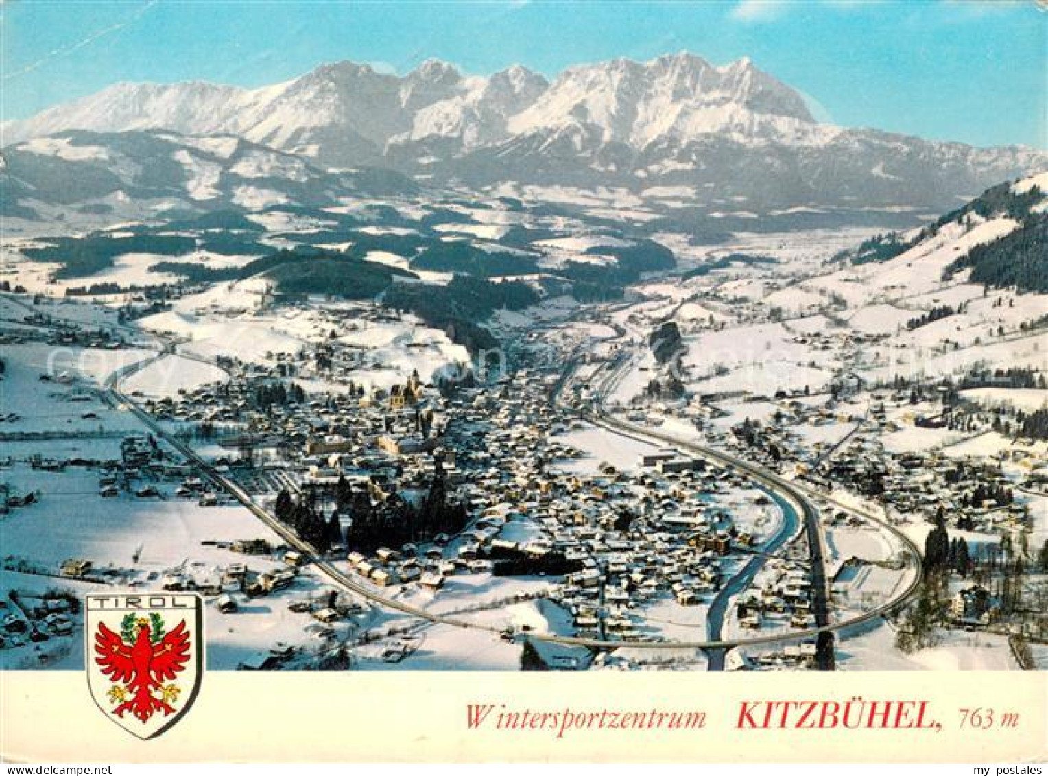 73661658 Kitzbuehel Tirol Fliegeraufnahme Mit Schwarzsee Schloss Lehenberg Und K - Sonstige & Ohne Zuordnung