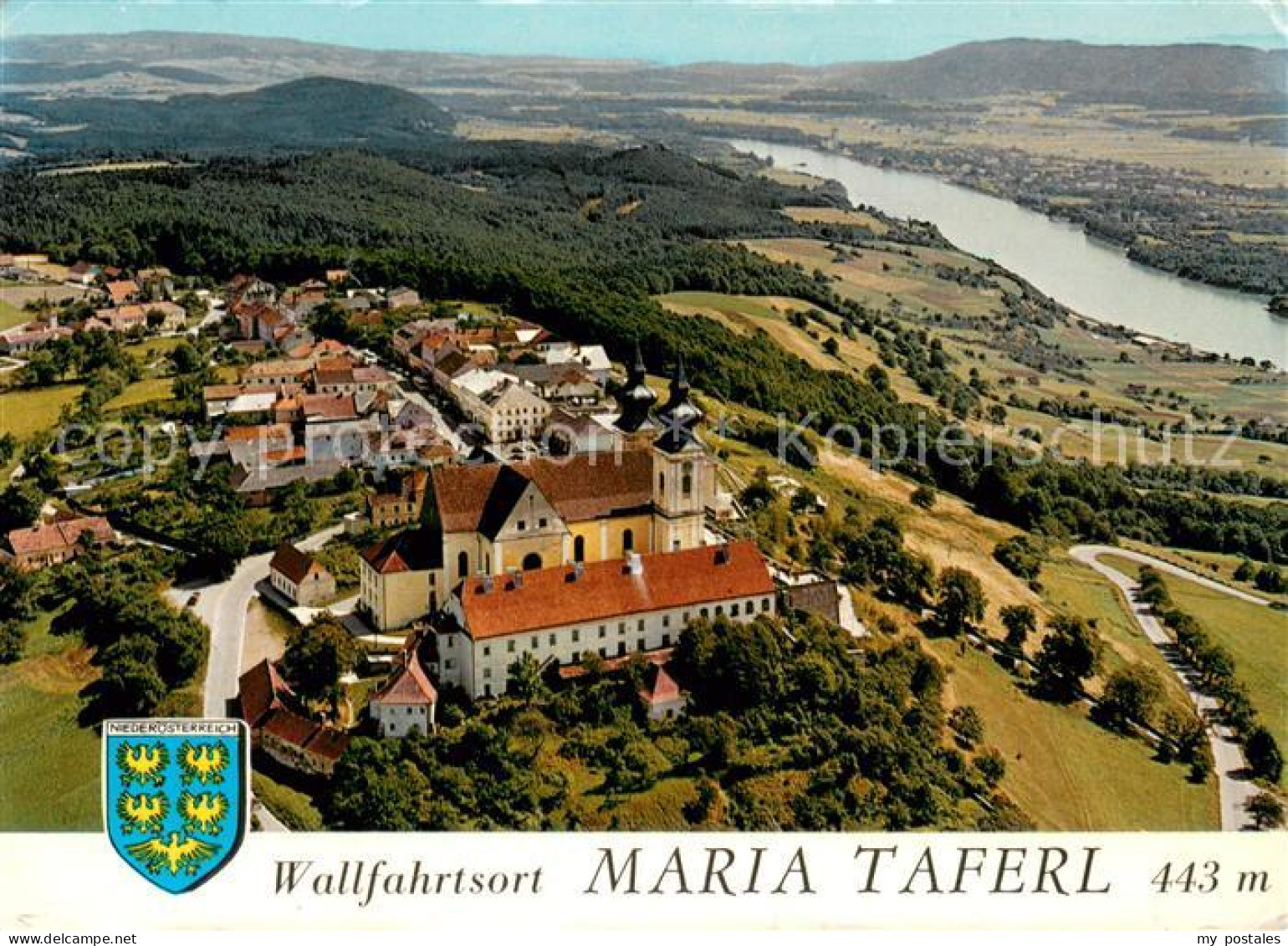 73661657 Maria Taferl Barocke Basilika Fliegeraufnahme Maria Taferl - Altri & Non Classificati