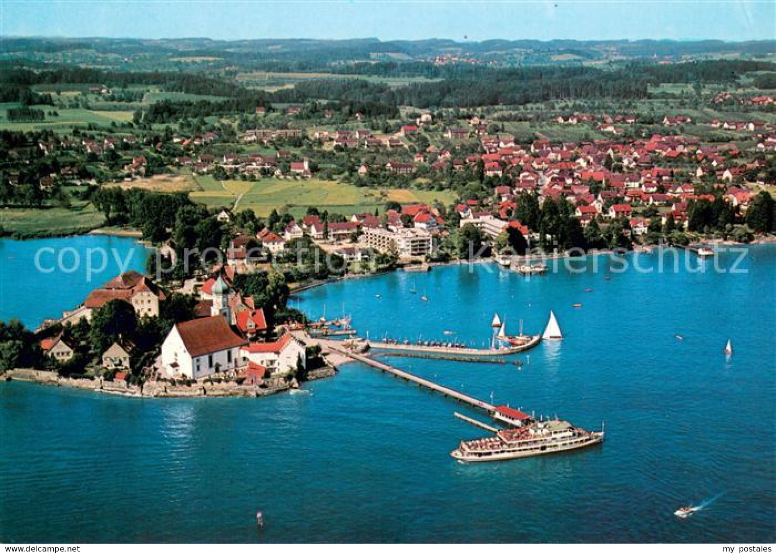 73661650 Wasserburg Bodensee Fliegeraufnahme Wasserburg Bodensee - Wasserburg (Bodensee)