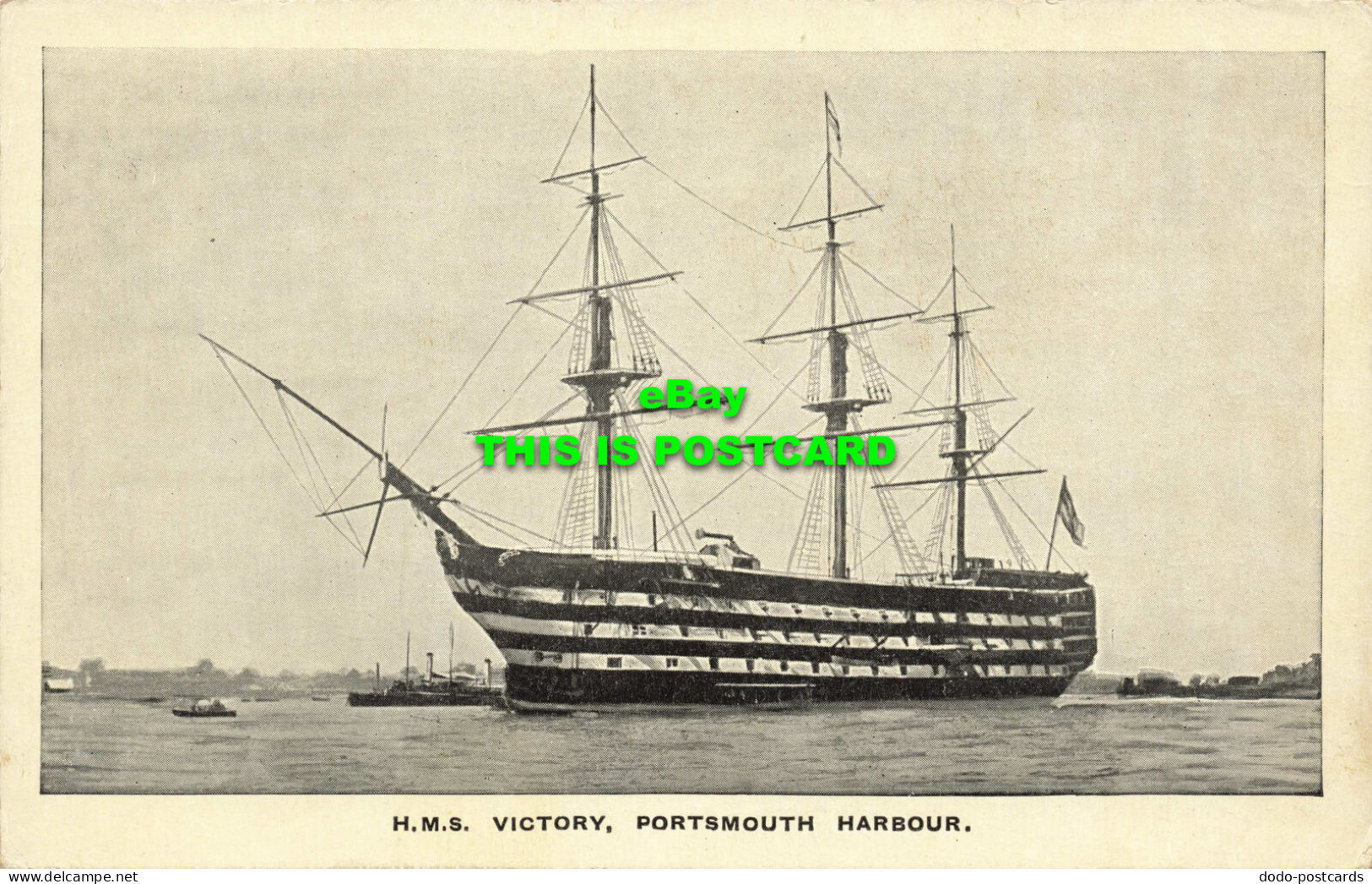 R567265 H. M. S. Victory. Portsmouth Harbour - Mondo
