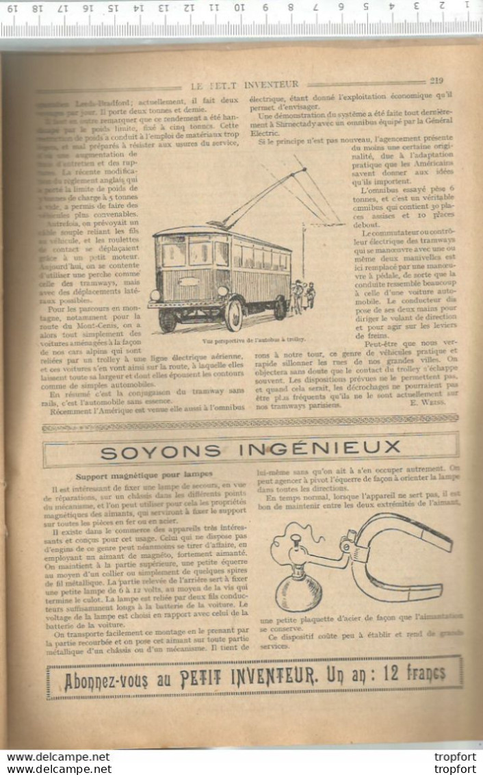 Old Magazine 1929 / N° 39 L'inventeur La Musique AUTOMATIQUE Orgue Omnibus A Trolley - Programs