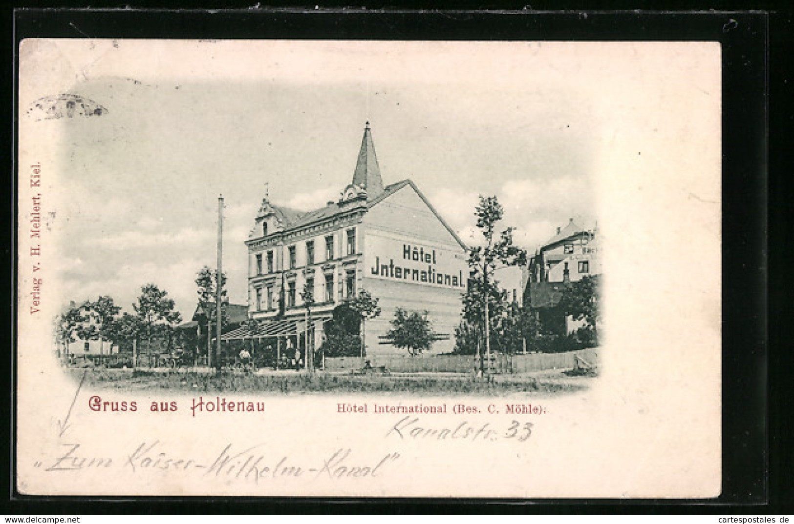 AK Holtenau, Hotel International, Bes. C. Möhle  - Altri & Non Classificati