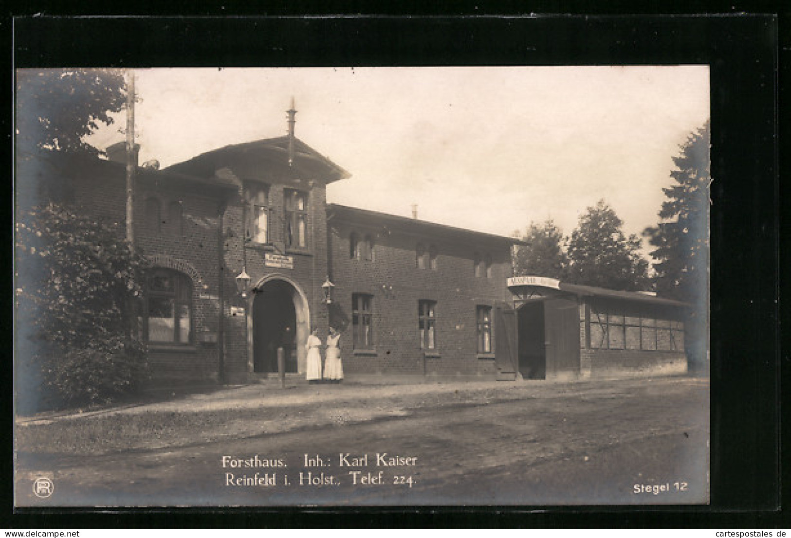 AK Reinfeld I. H., Gasthof Forsthaus, Inh. Karl Kaiser  - Jagd