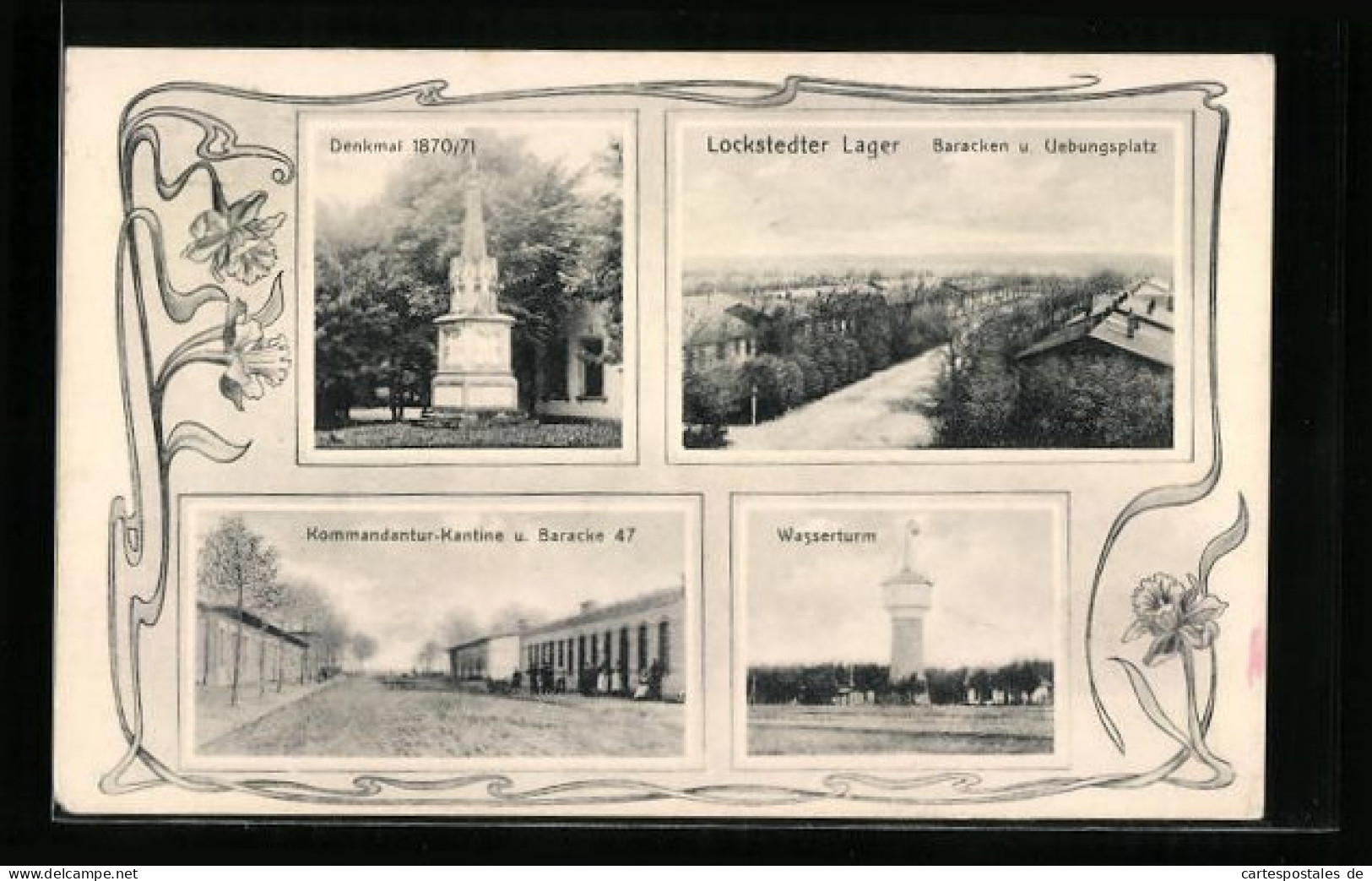 AK Lockstedt, Lockstedter Lager, Wasserturm Und Denkmal  - Altri & Non Classificati