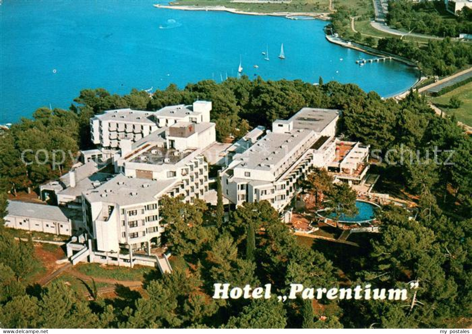 73661409 Porec Hotel Parentium Fliegeraufnahme Porec - Kroatië