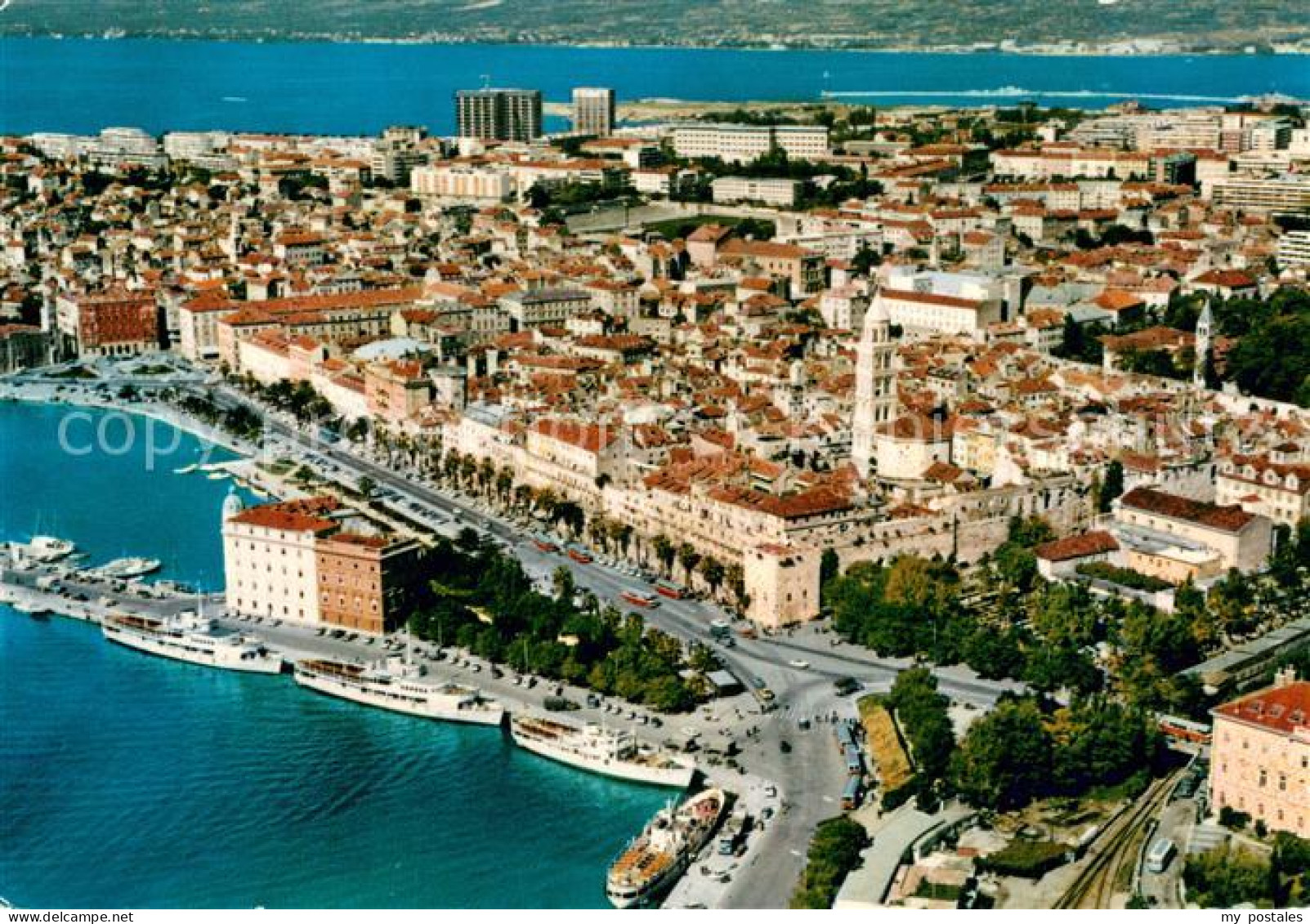 73661363 Split Spalato Fliegeraufnahme Split Spalato - Croatia