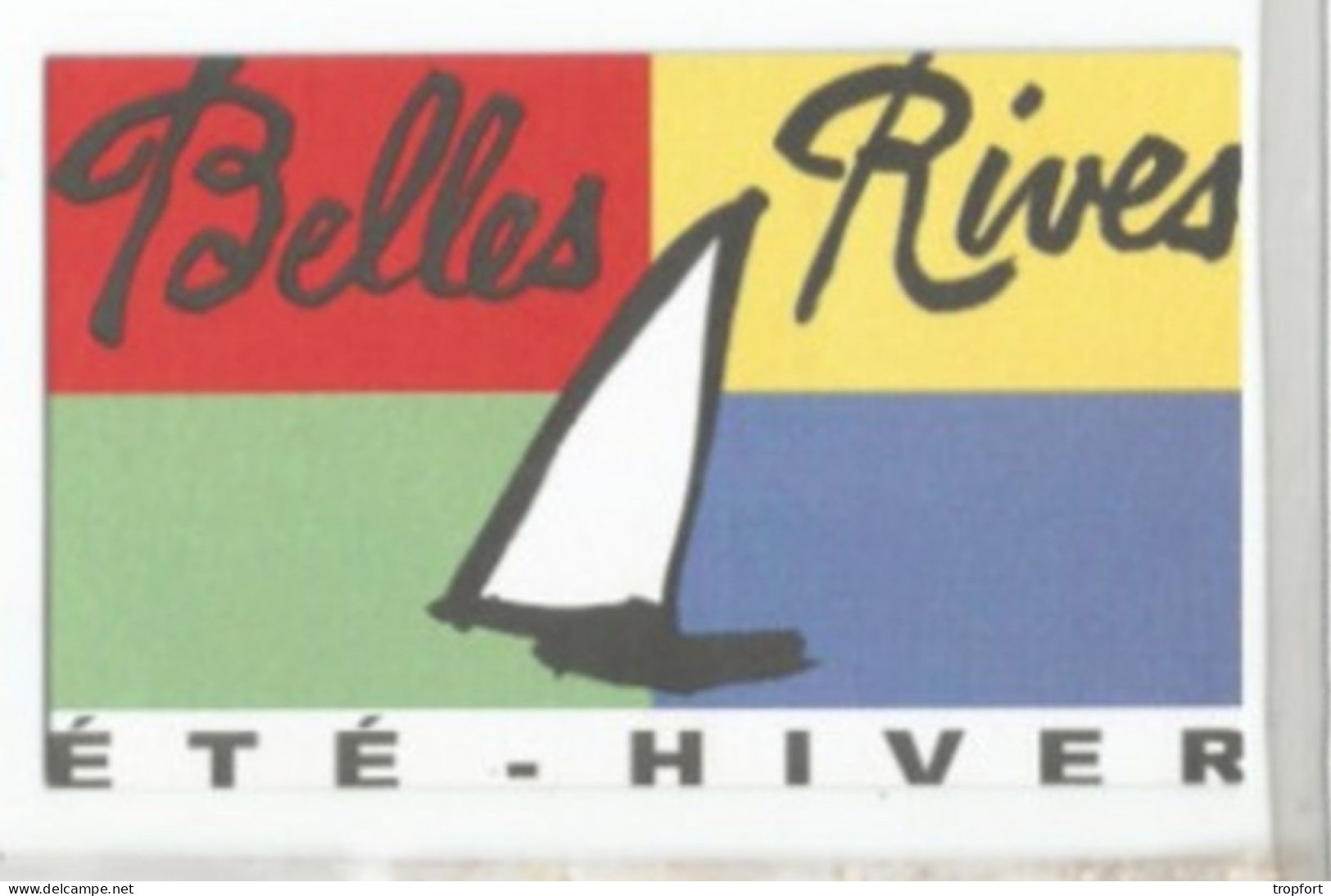 PL / CARTE PUBLICITAIRE DEVISITE  BELLES RIVES ETE HIVER  TREVOUX RESTAURANT - Visiting Cards