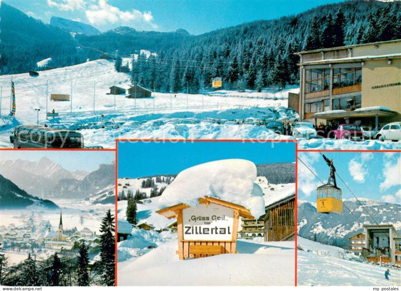 73661164 Zell Ziller Tirol Panorama Mit Gerlosstein Seilbahn Und Zillertaler Hau - Altri & Non Classificati